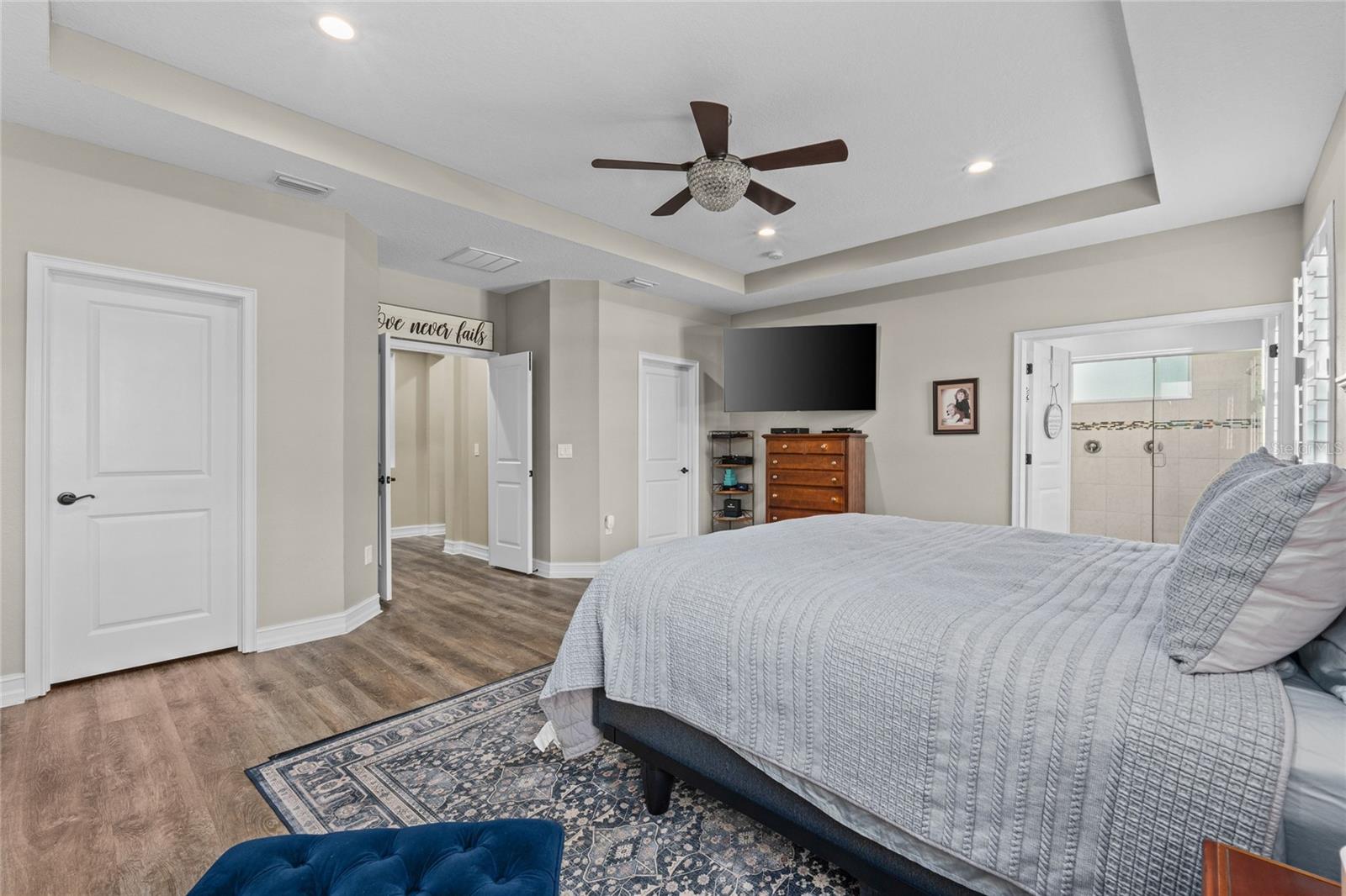 Primary Bedroom with dual closets