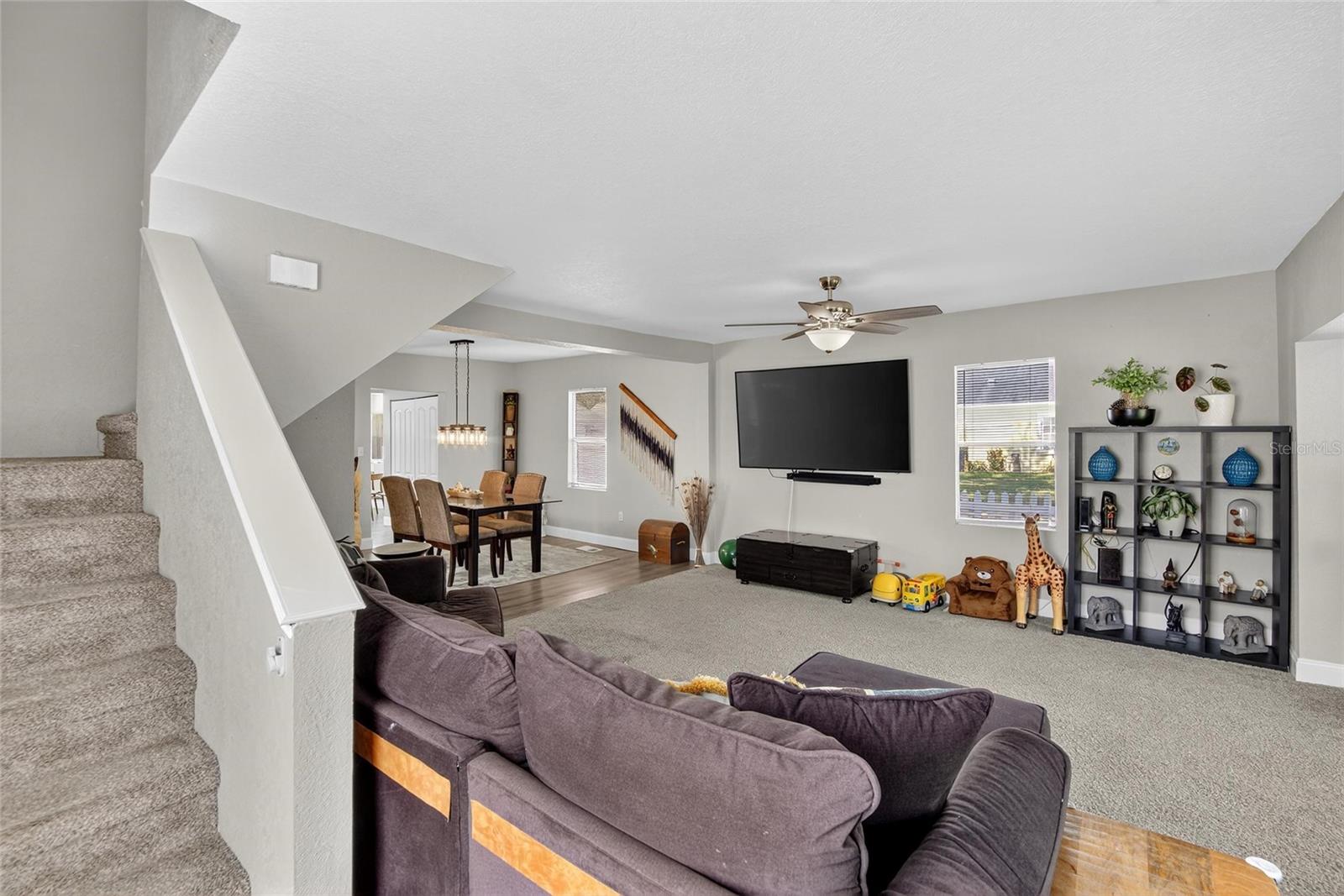 Living Room and access to Upstairs