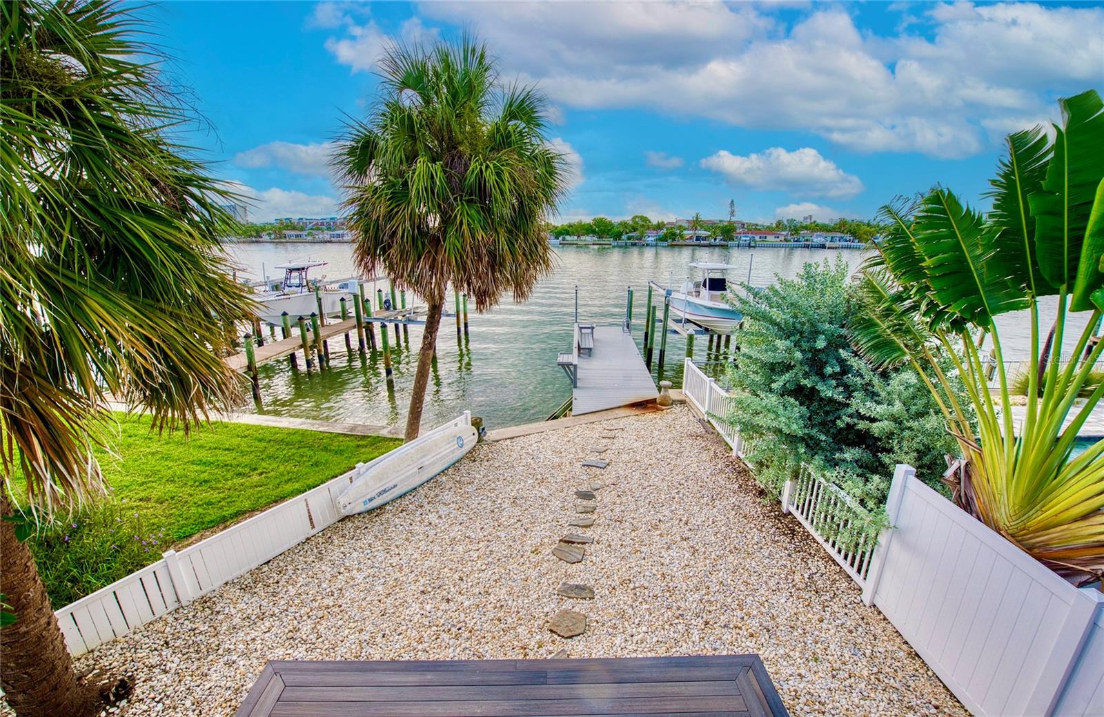 Backyard view of the intracoastal.