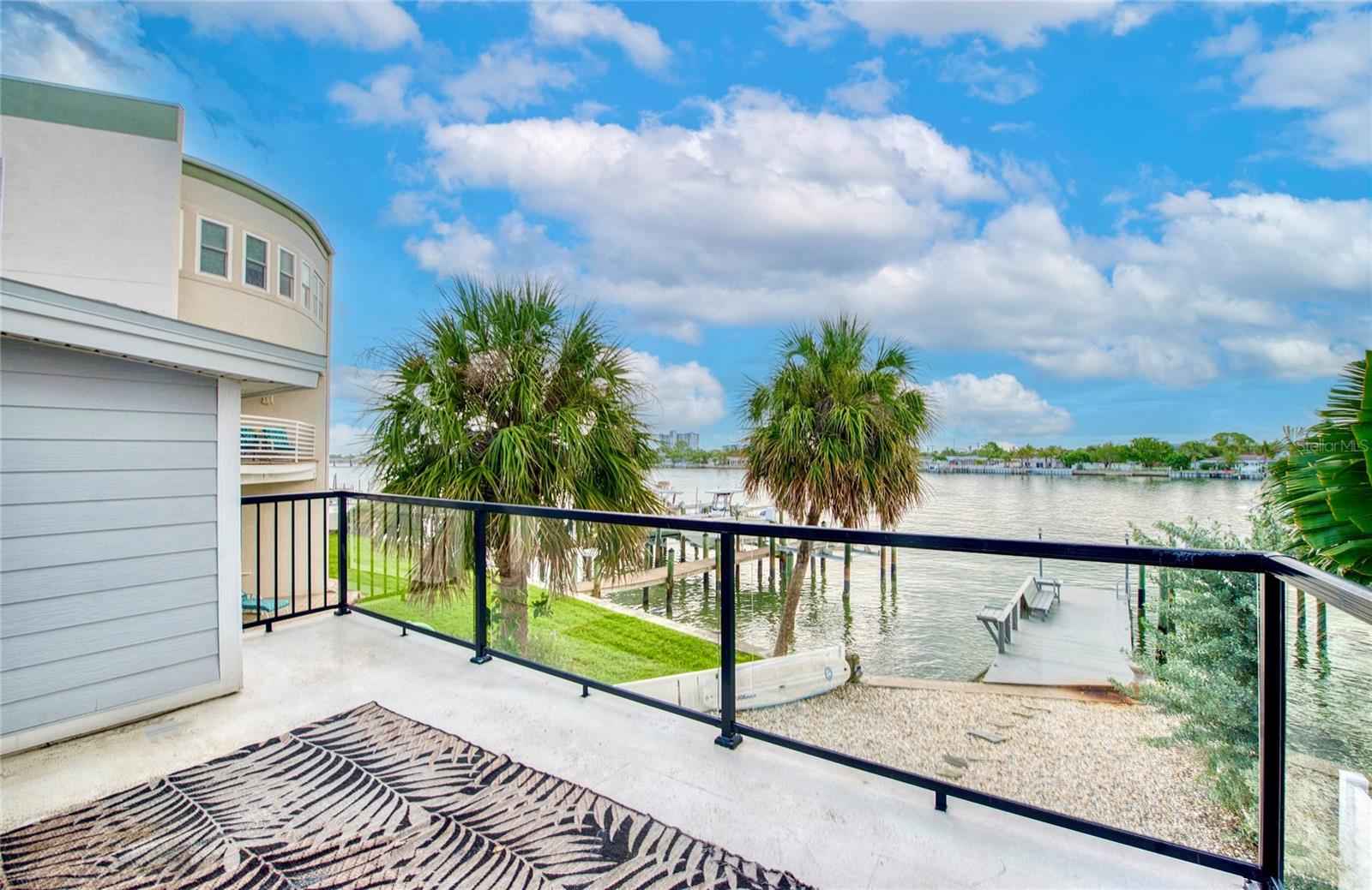 Primary bedroom private balcony overlooking the intracoastal waters