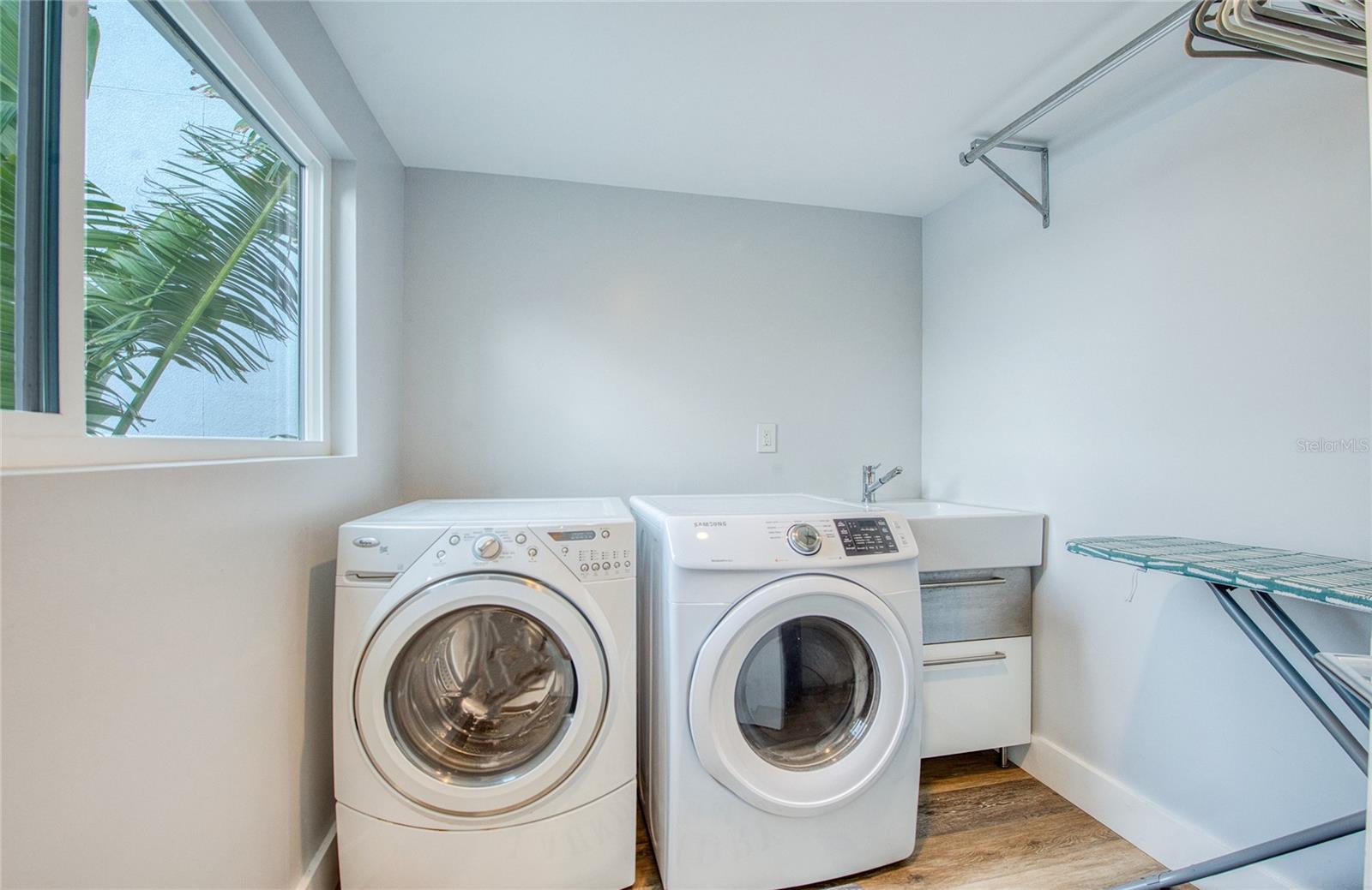 Upstairs laundry room