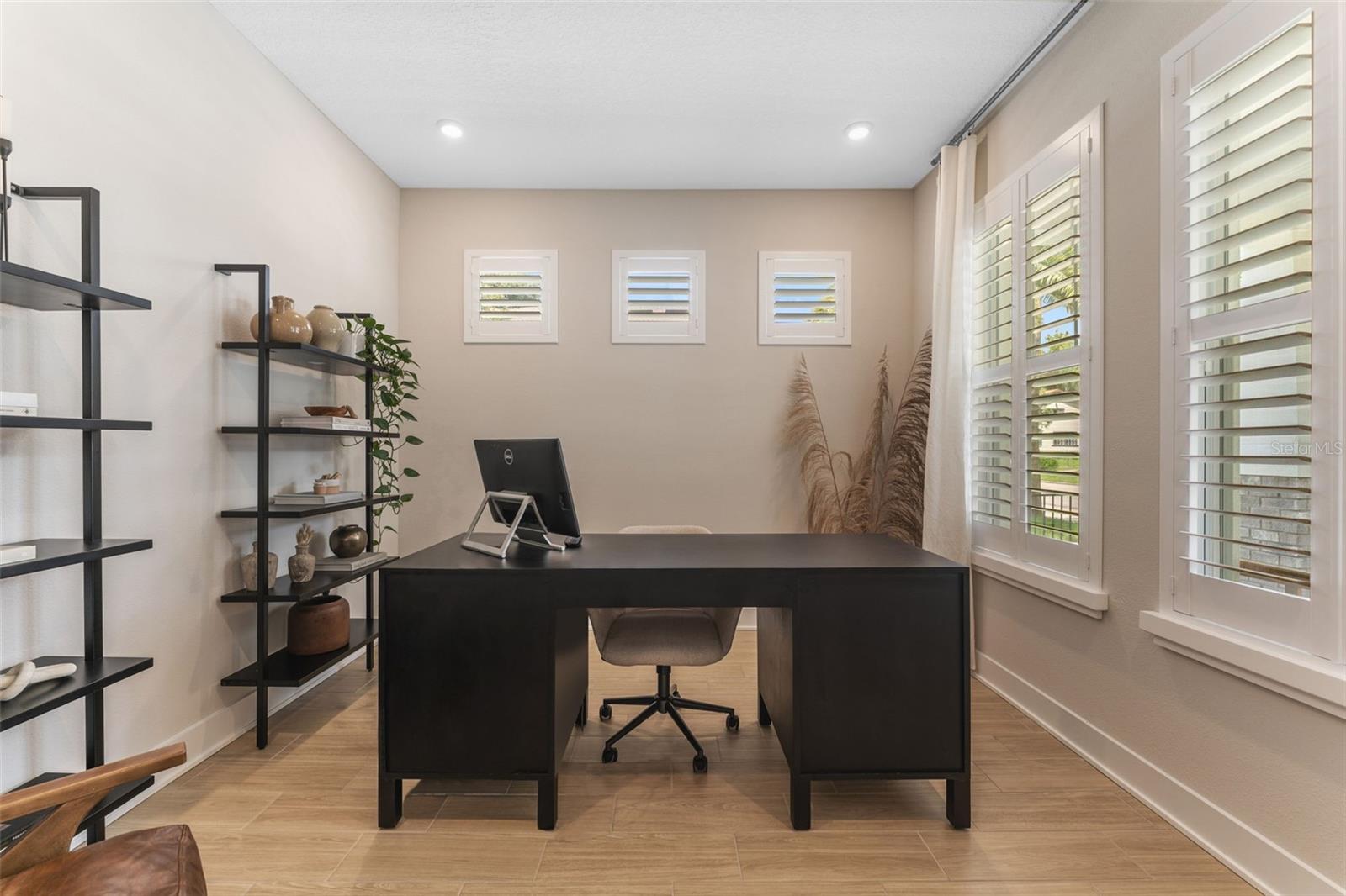 downstairs office