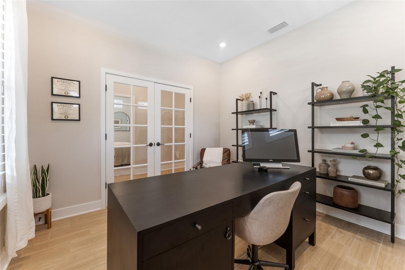 downstairs office