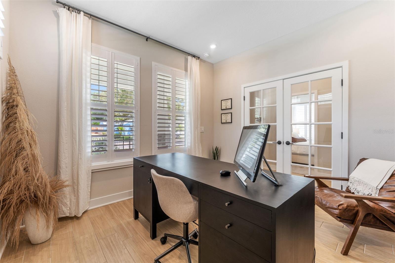downstairs office