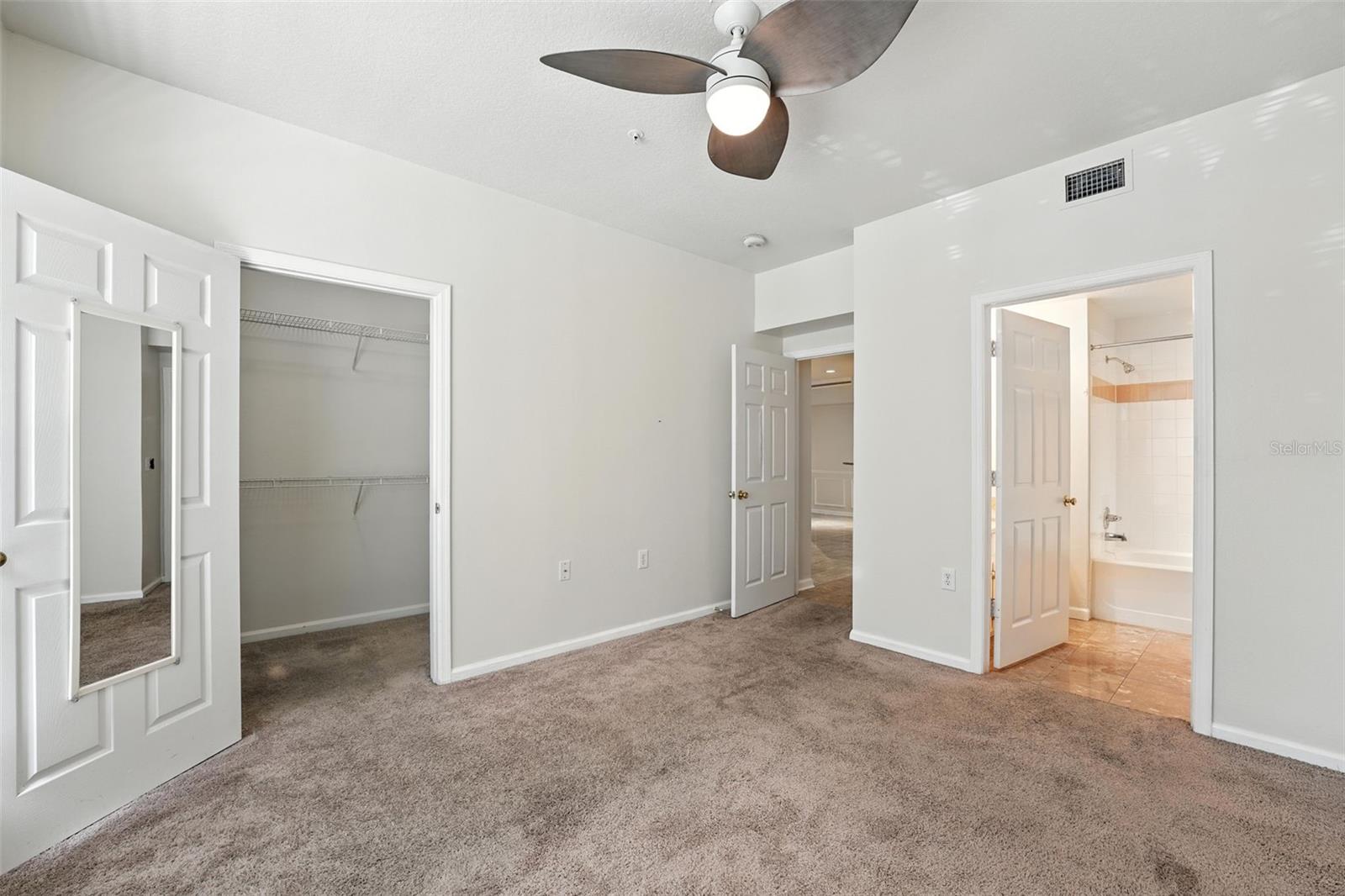 master bedroom, door to master bathroom