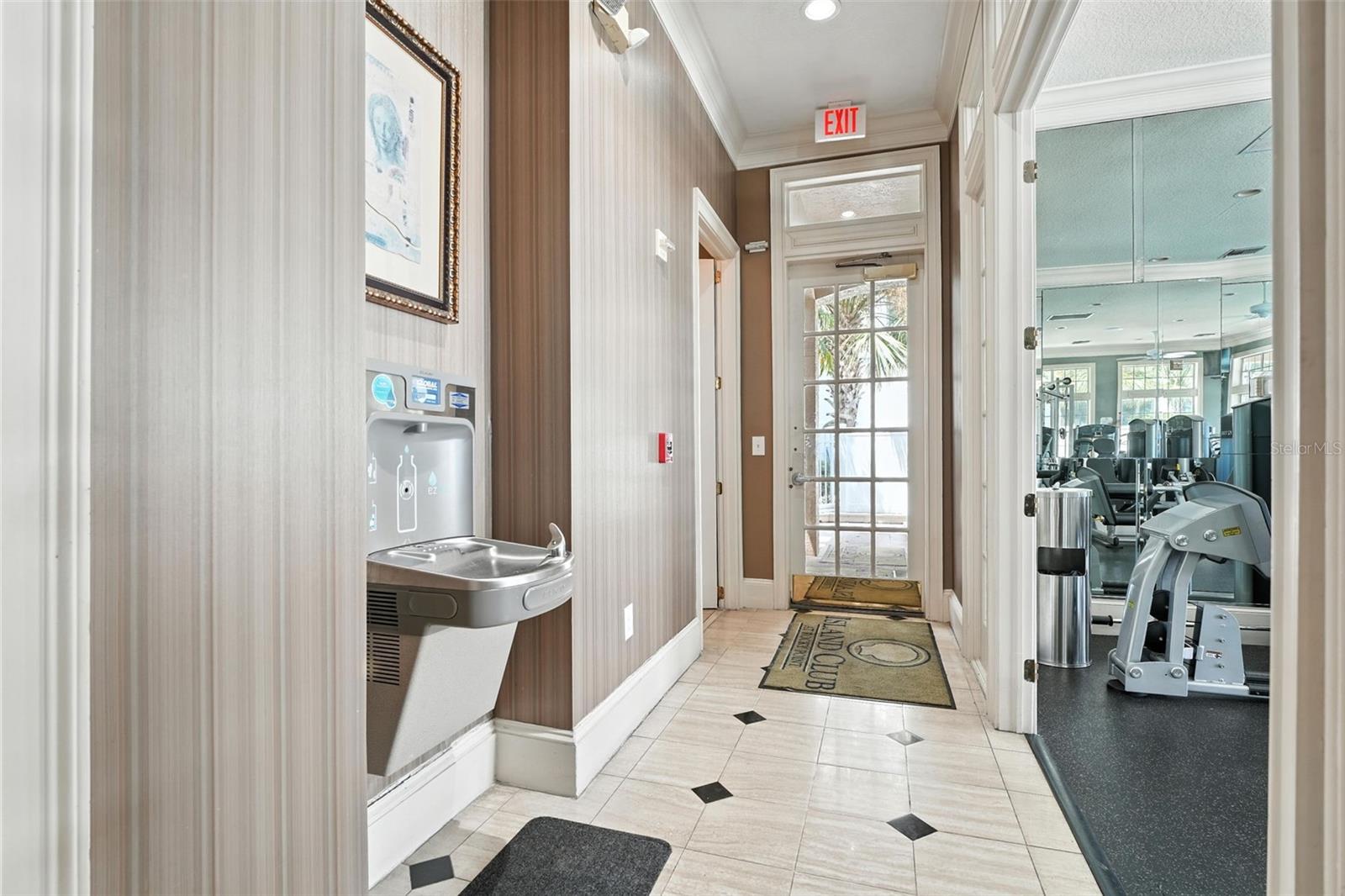 Pool Bathrooms inside clubhouse beside gym
