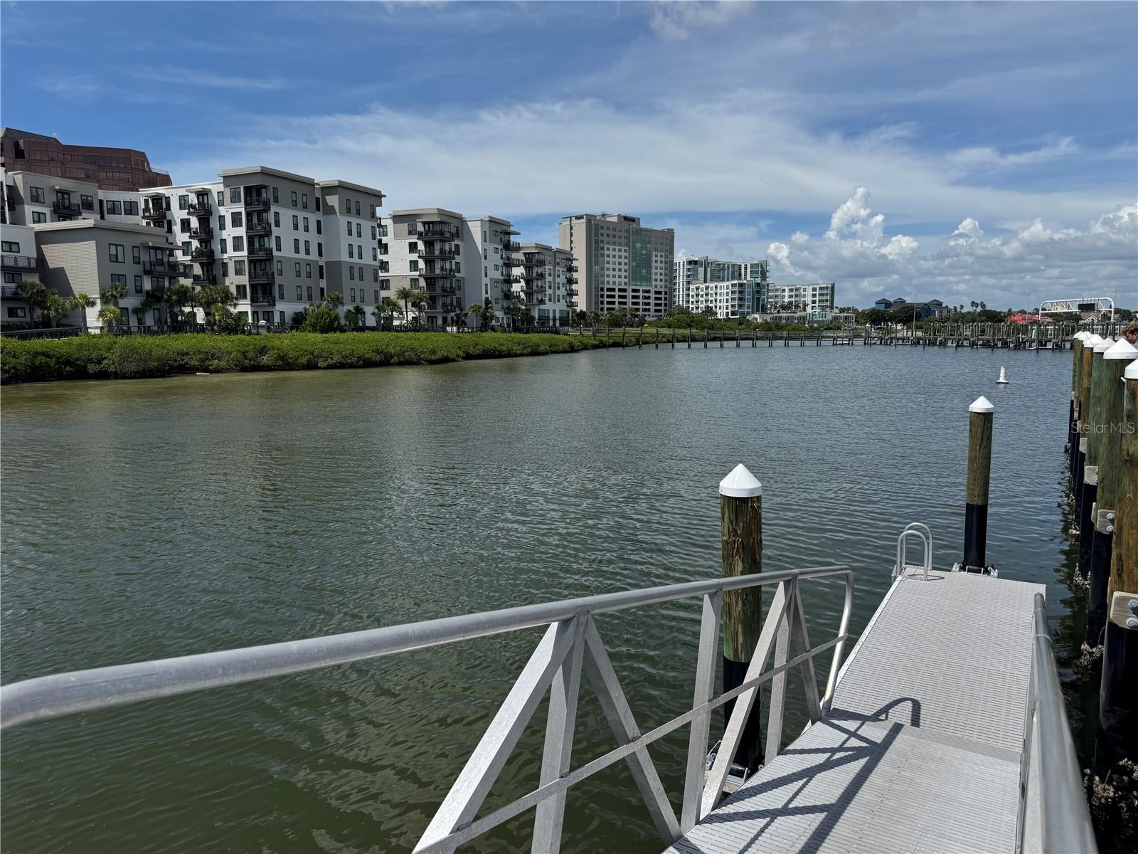 Ramp off of dock for paddle boat launch