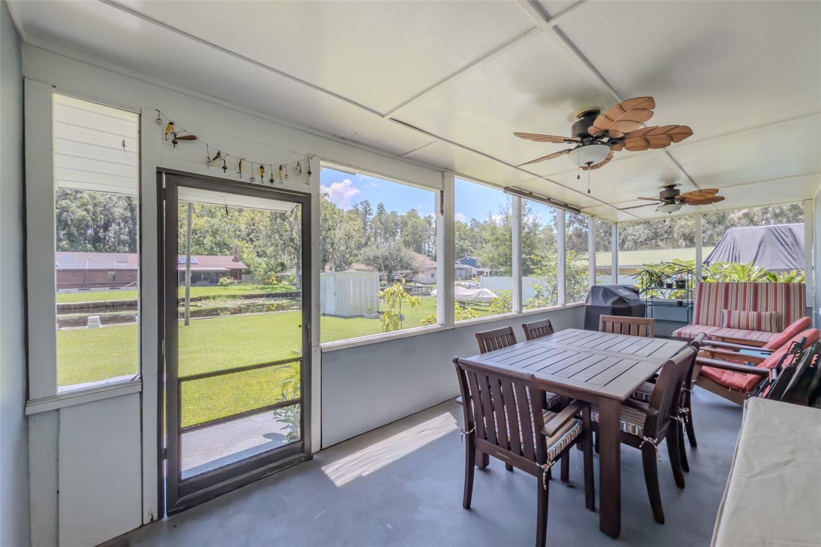 Back screened in porch