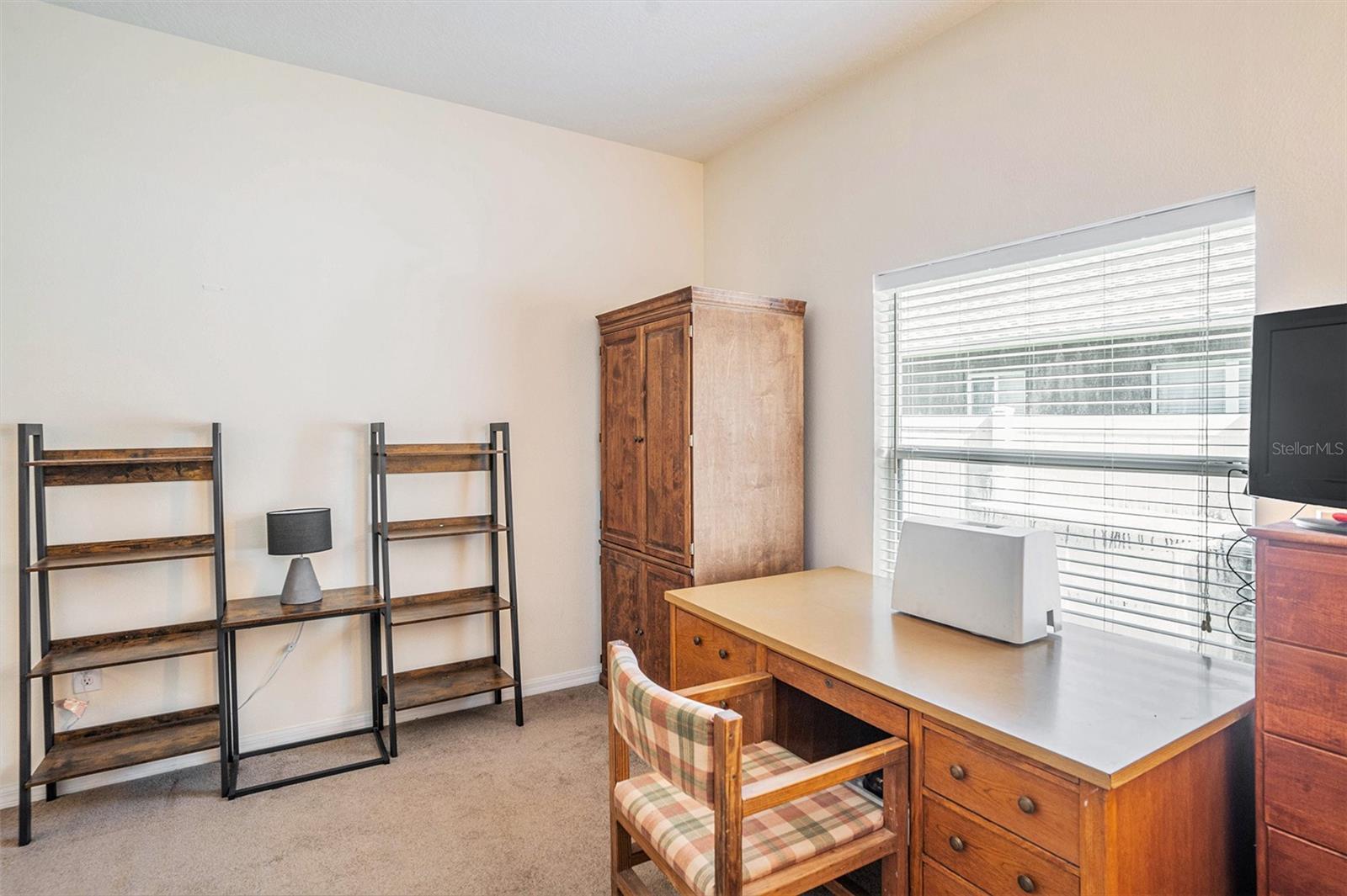 First floor bedroom/office/den- built in closet