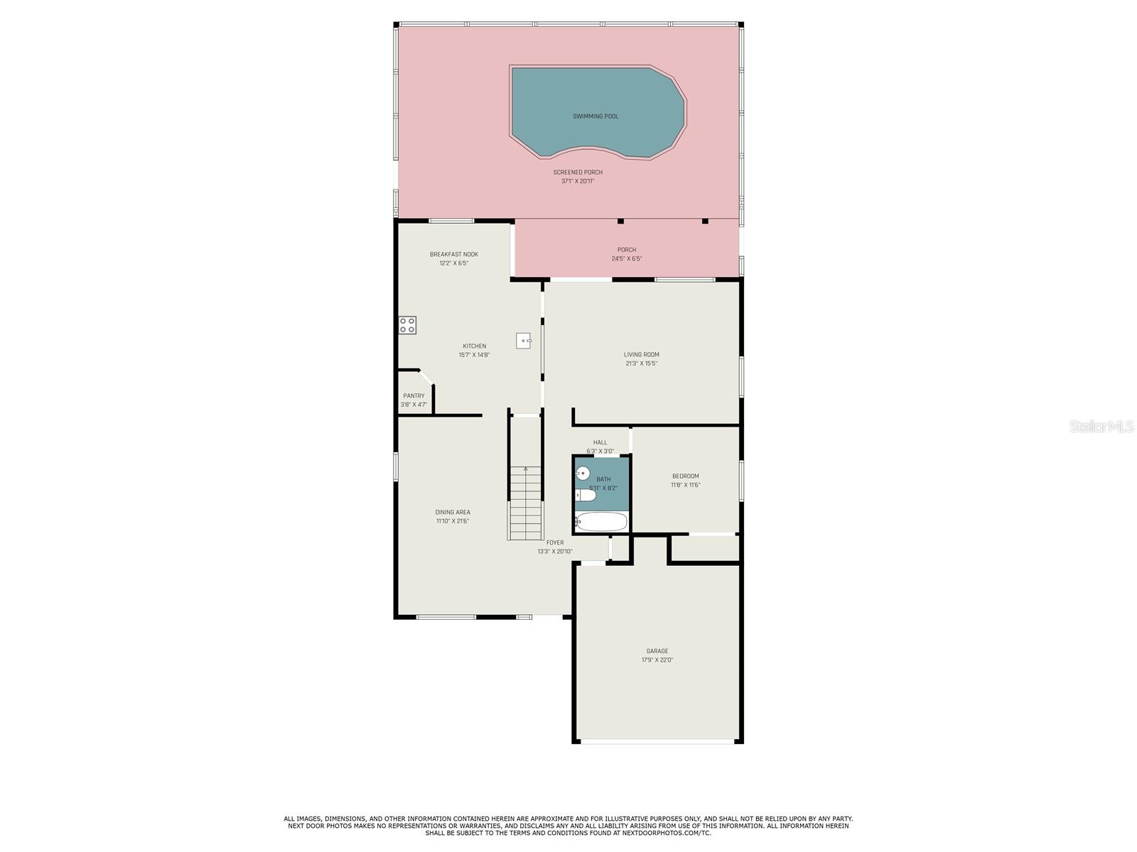 First level floor plan for informational purposes only