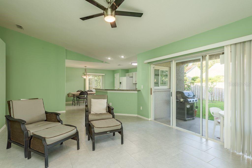 Living Room and patio entrance