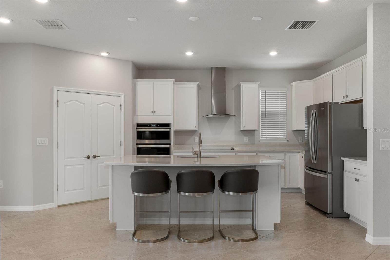 Well lighted kitchen with gourmet level appliances