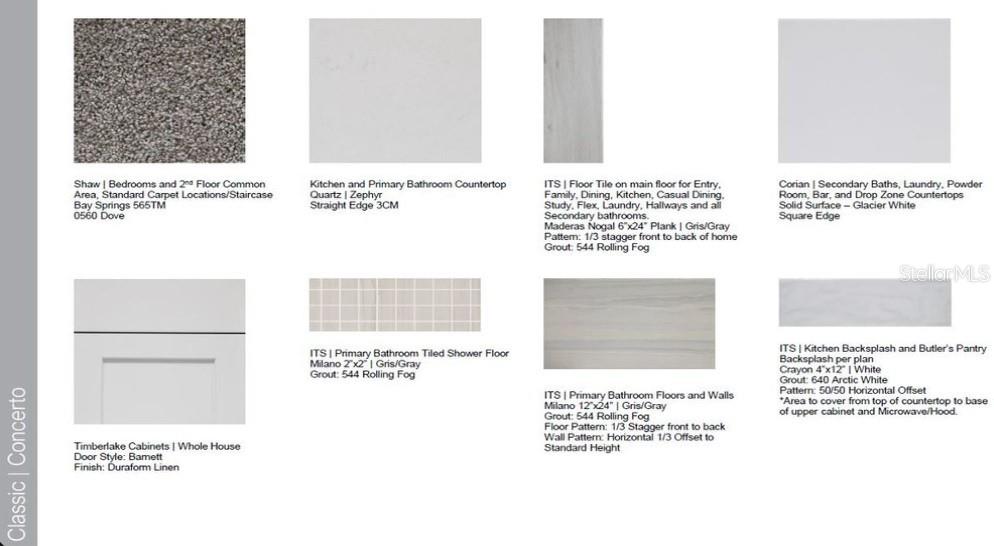 Design Selections ~ Home is under construction, selections are subject to change