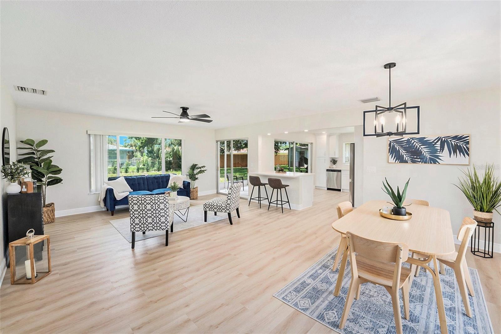 Open concept main room