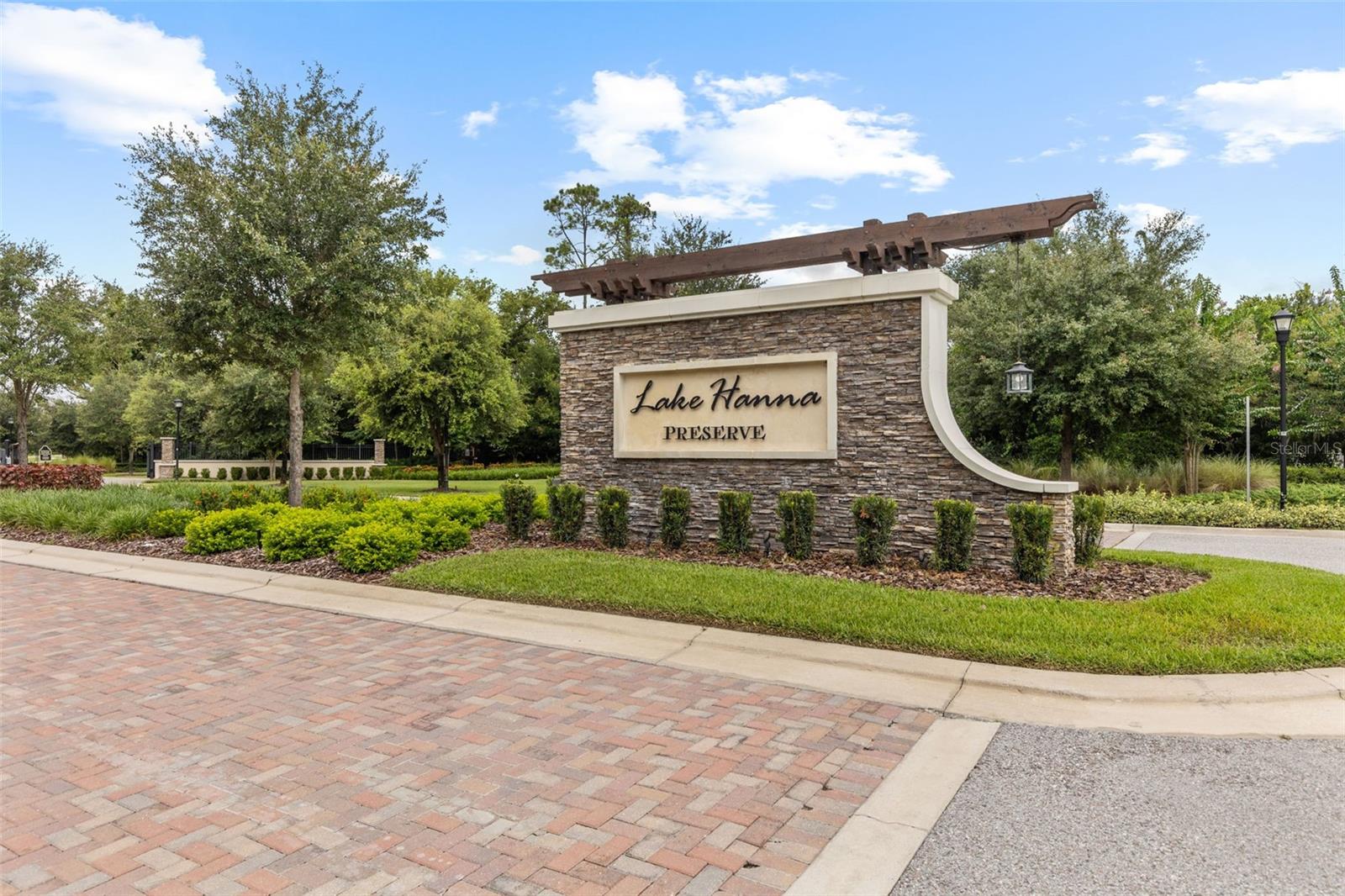 Entrance to gated neighborhood