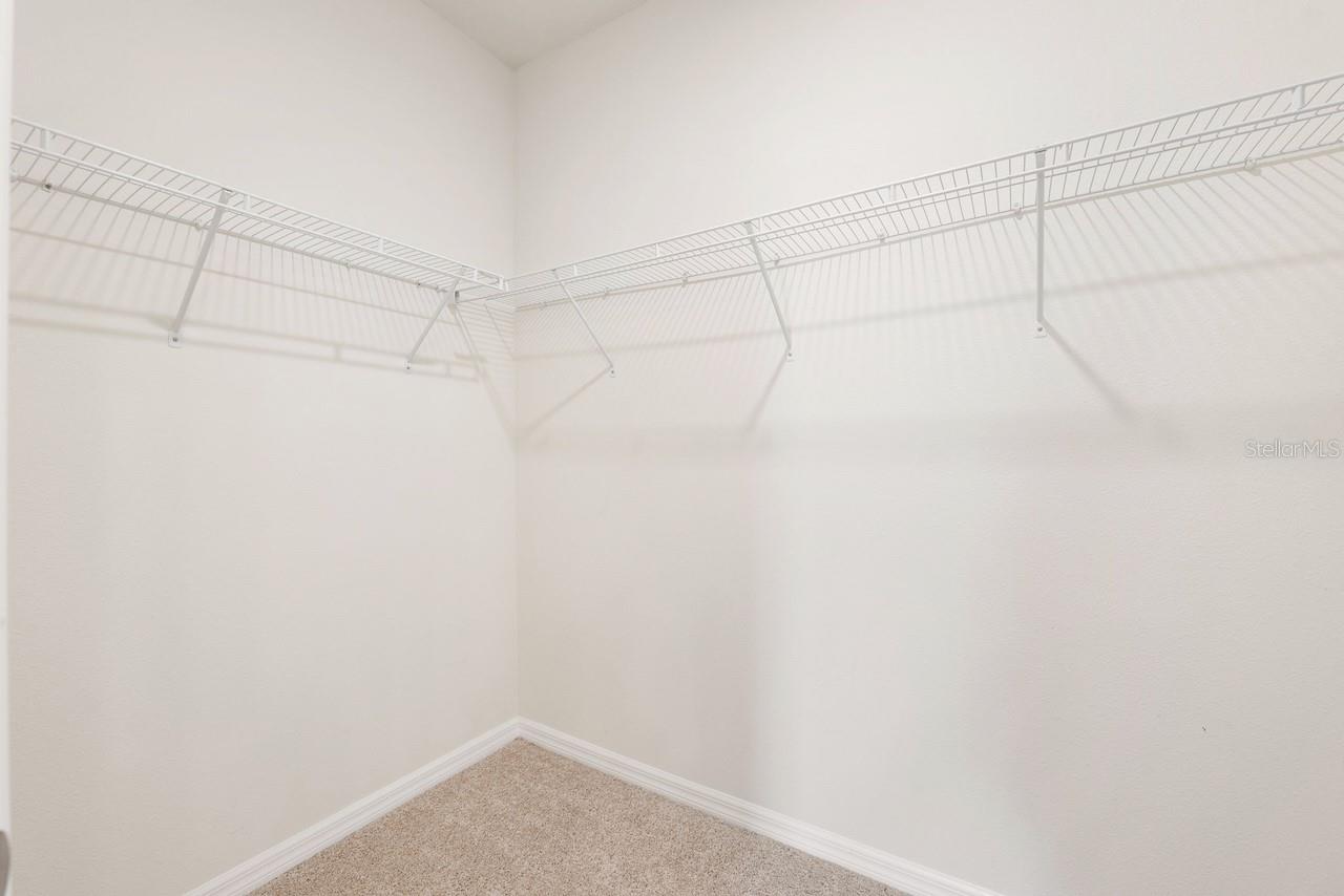 Primary walk in closet