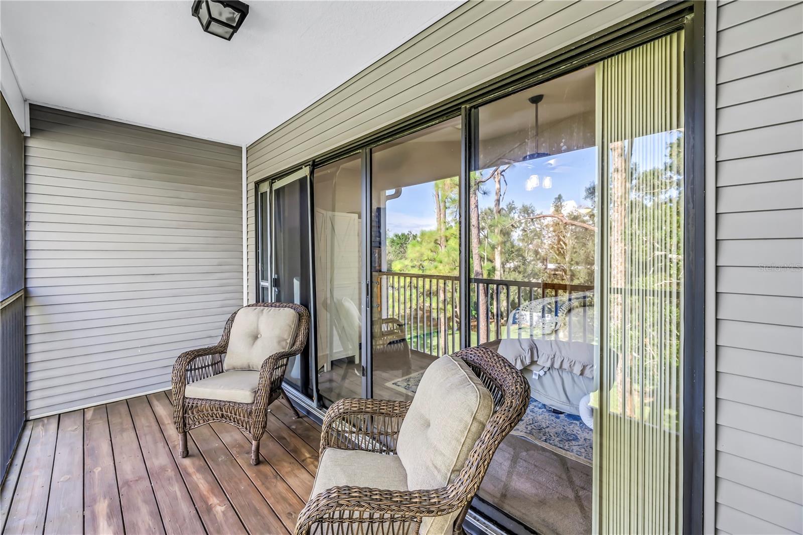 Private lanai outside of primary bedroom on 3rd floor