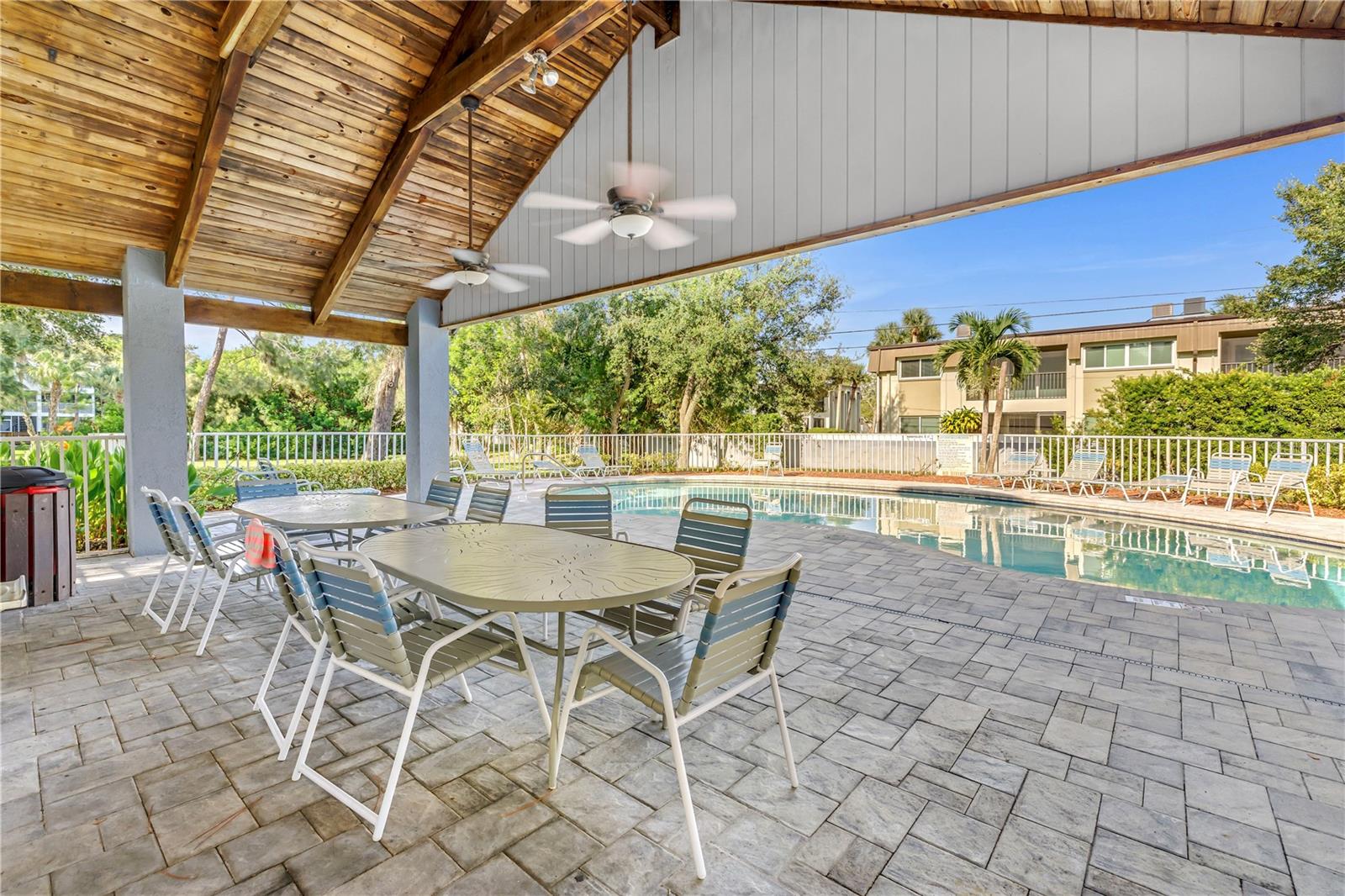 Pool covered patio
