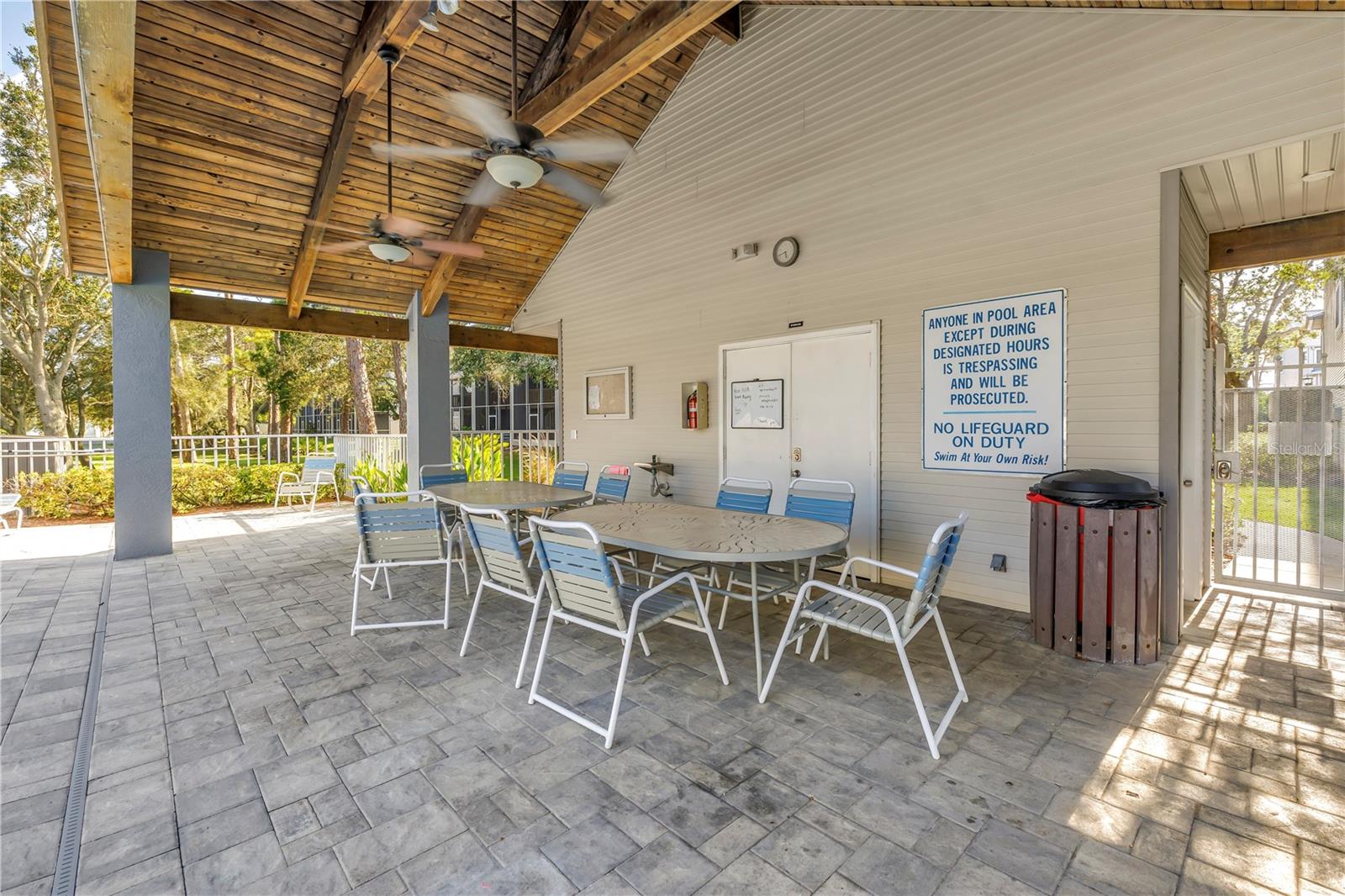 pool area covered patio