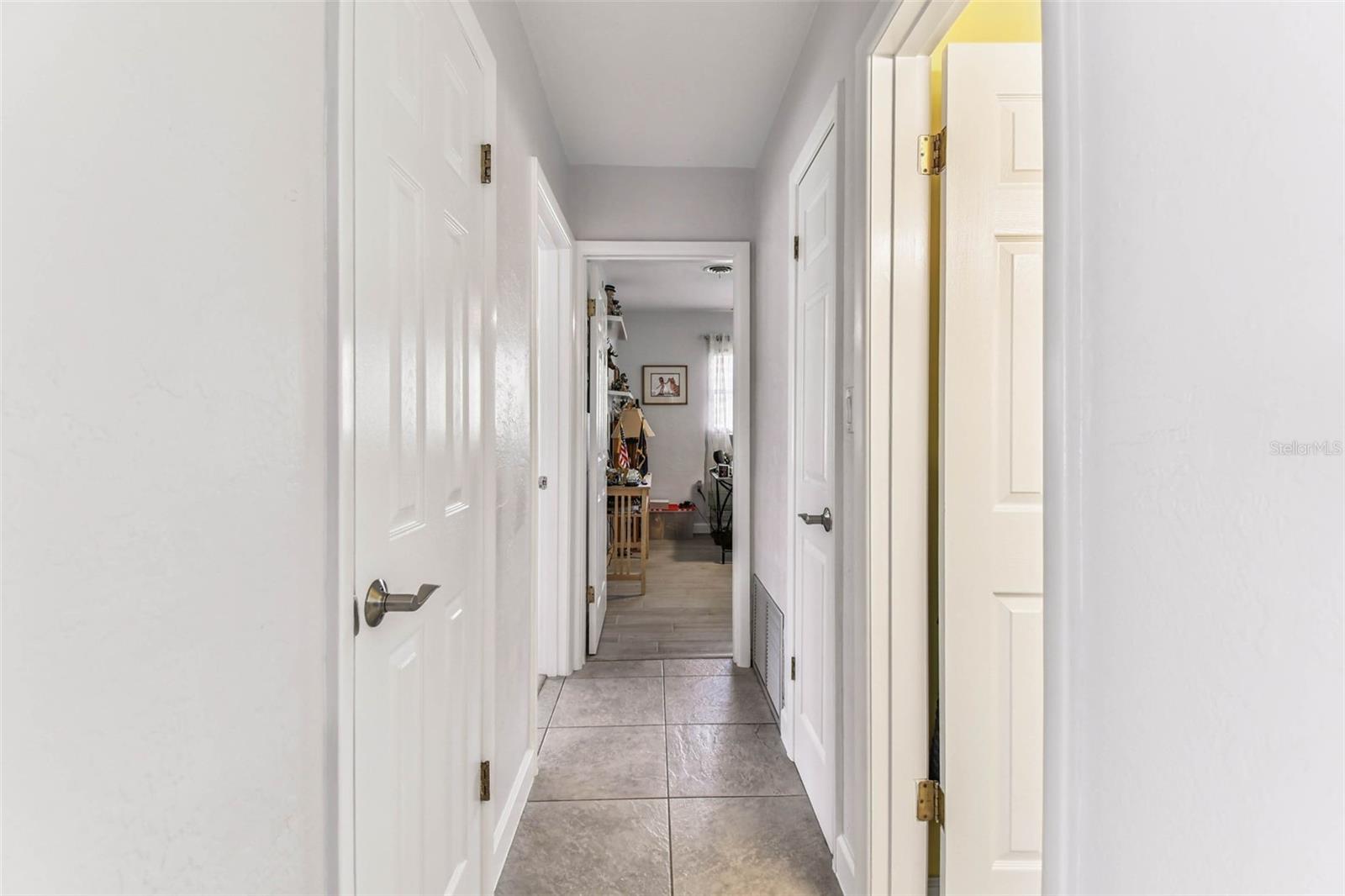 Additional closet for linens or use it as another pantry!