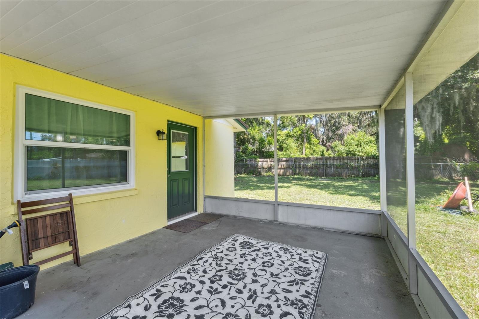 Screened patio