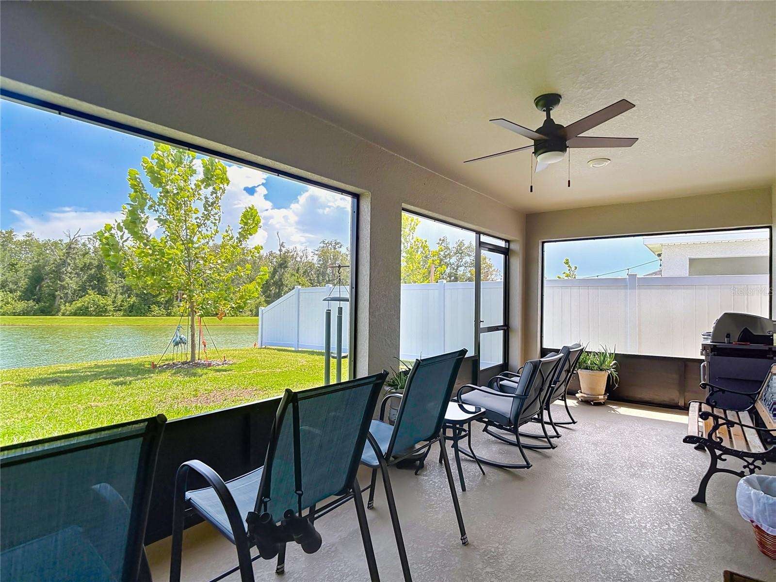 Screened lanai