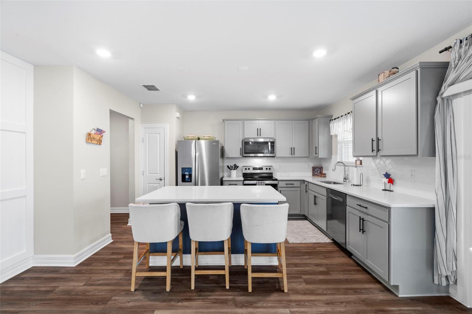 Kitchen island with seating