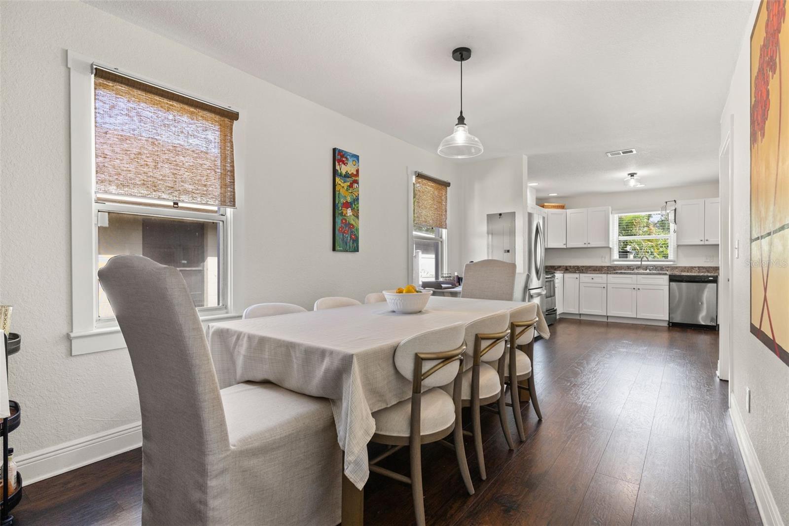 Plenty of room for a large dining room table