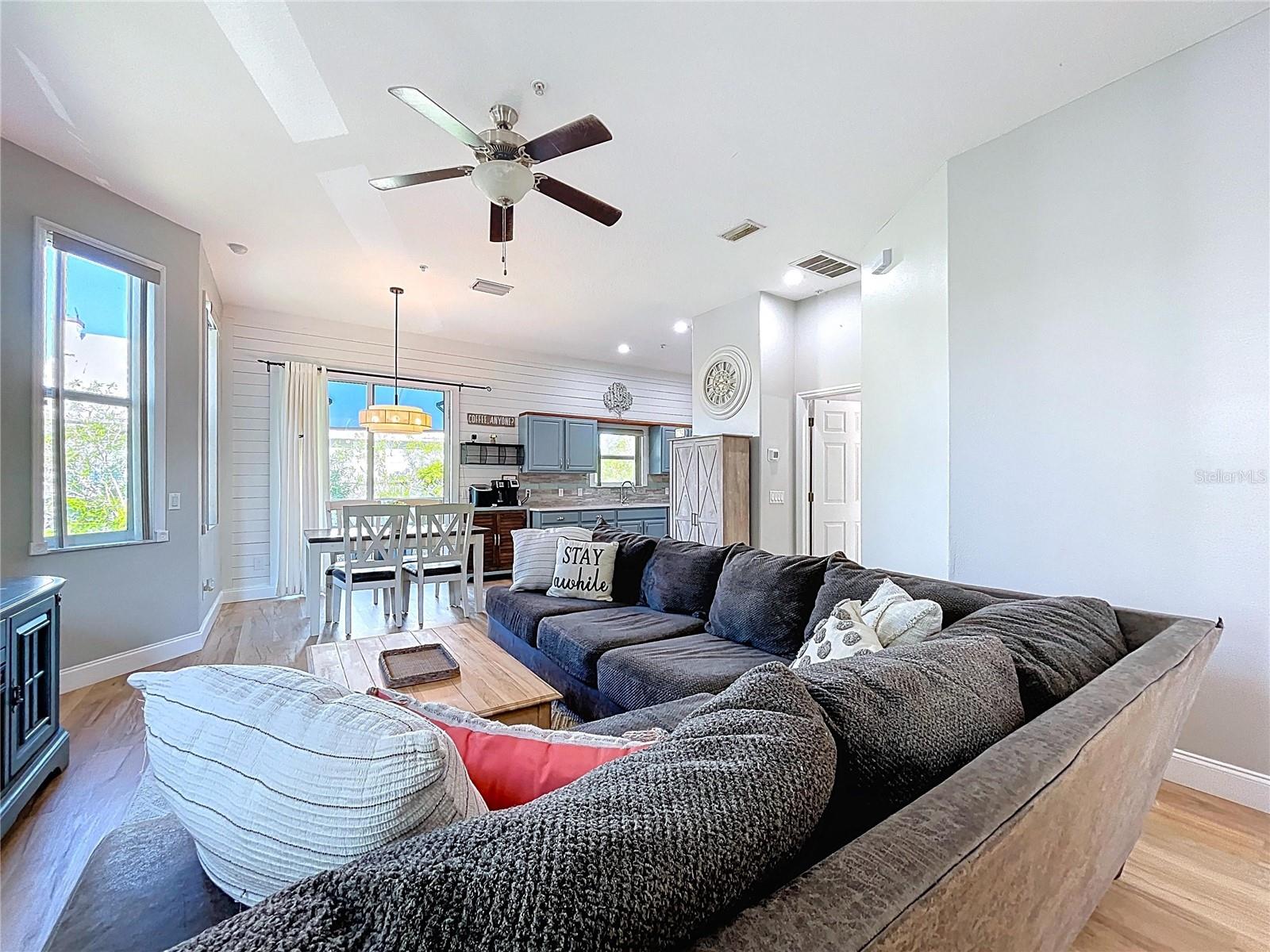 Open concept living room.