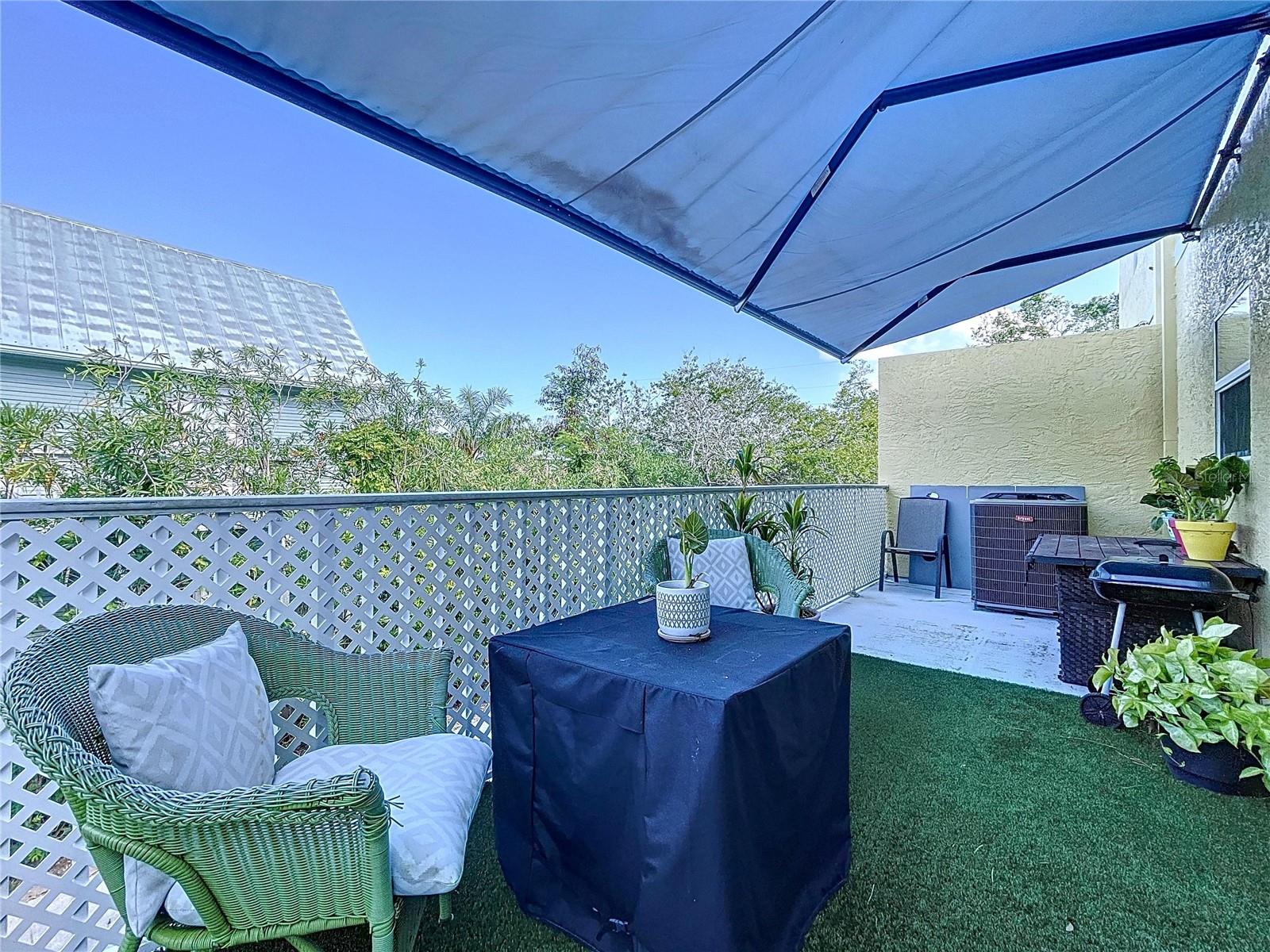 Enjoy the Florida sun with the awning open or closed