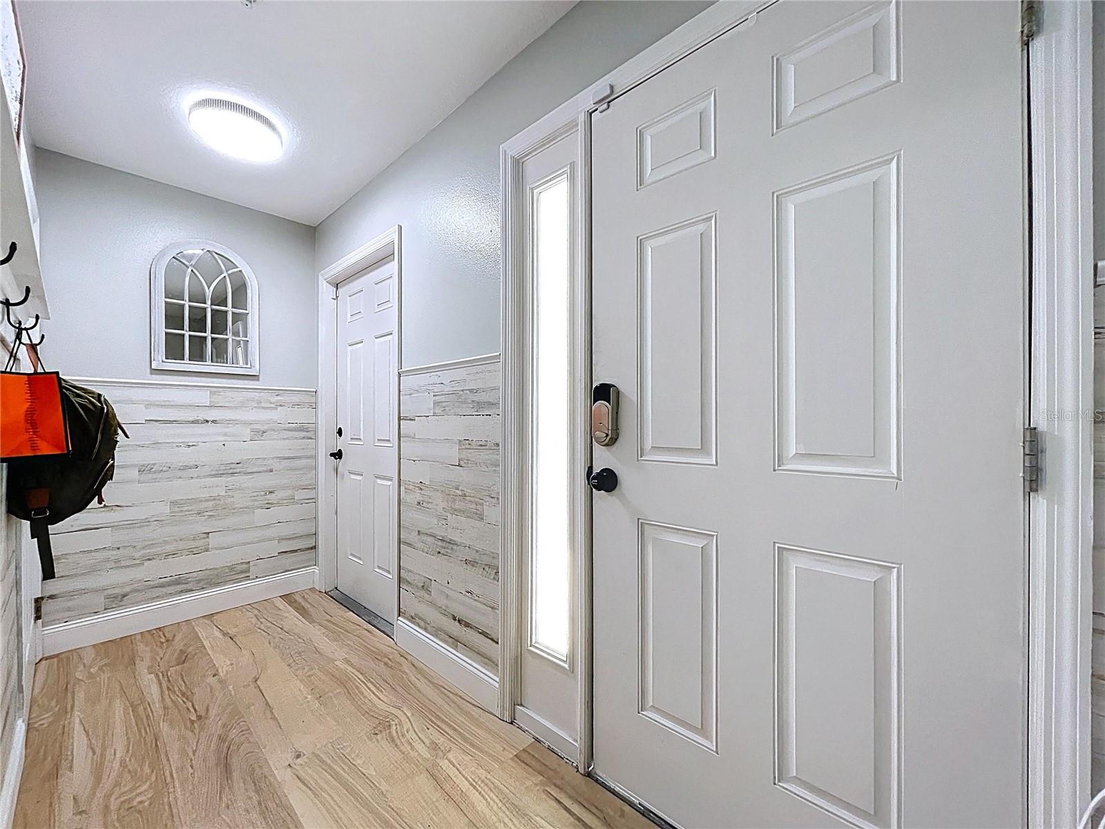Entry on ground floor with entrance from garage.