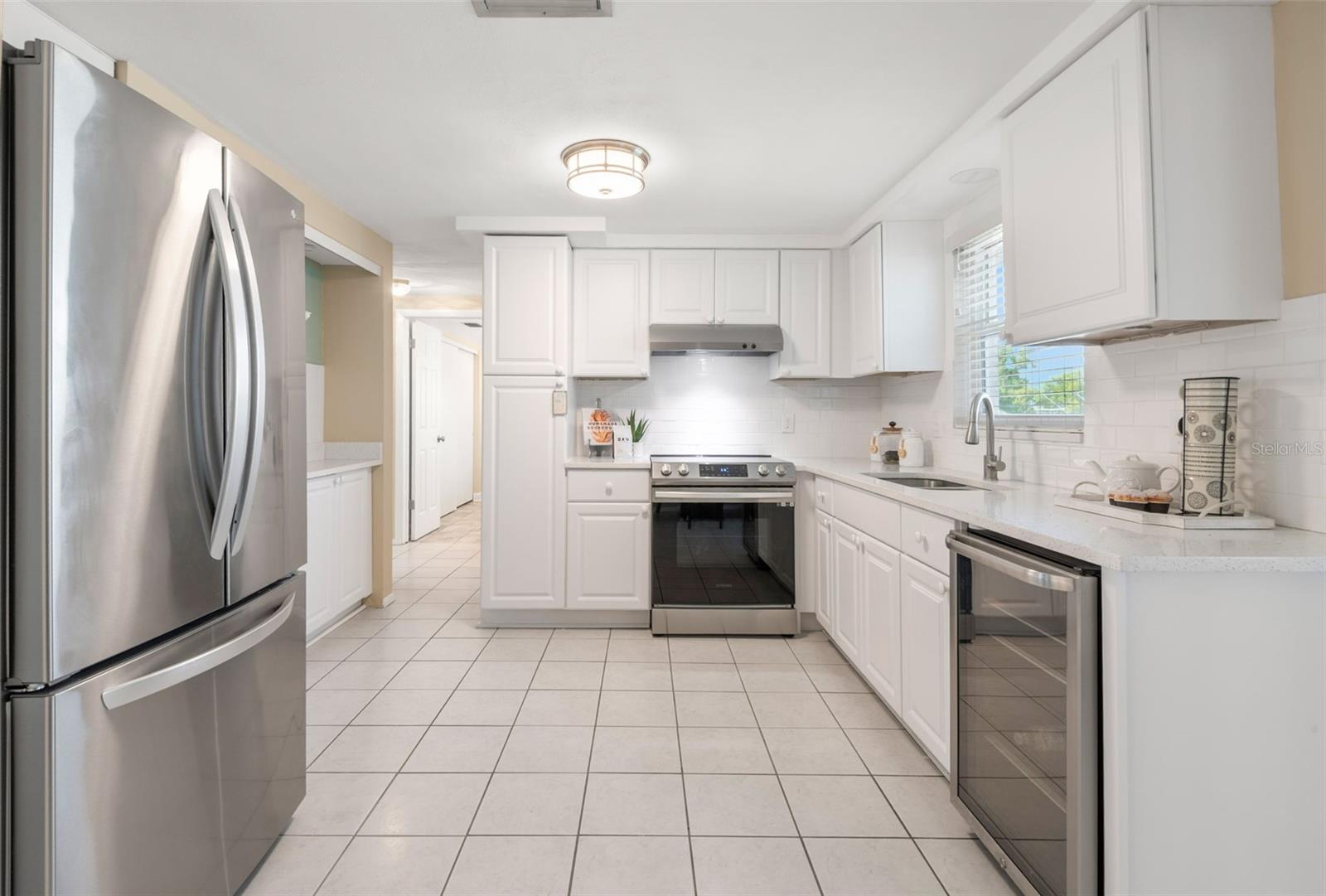 Beverage refrigerator for entertaining.