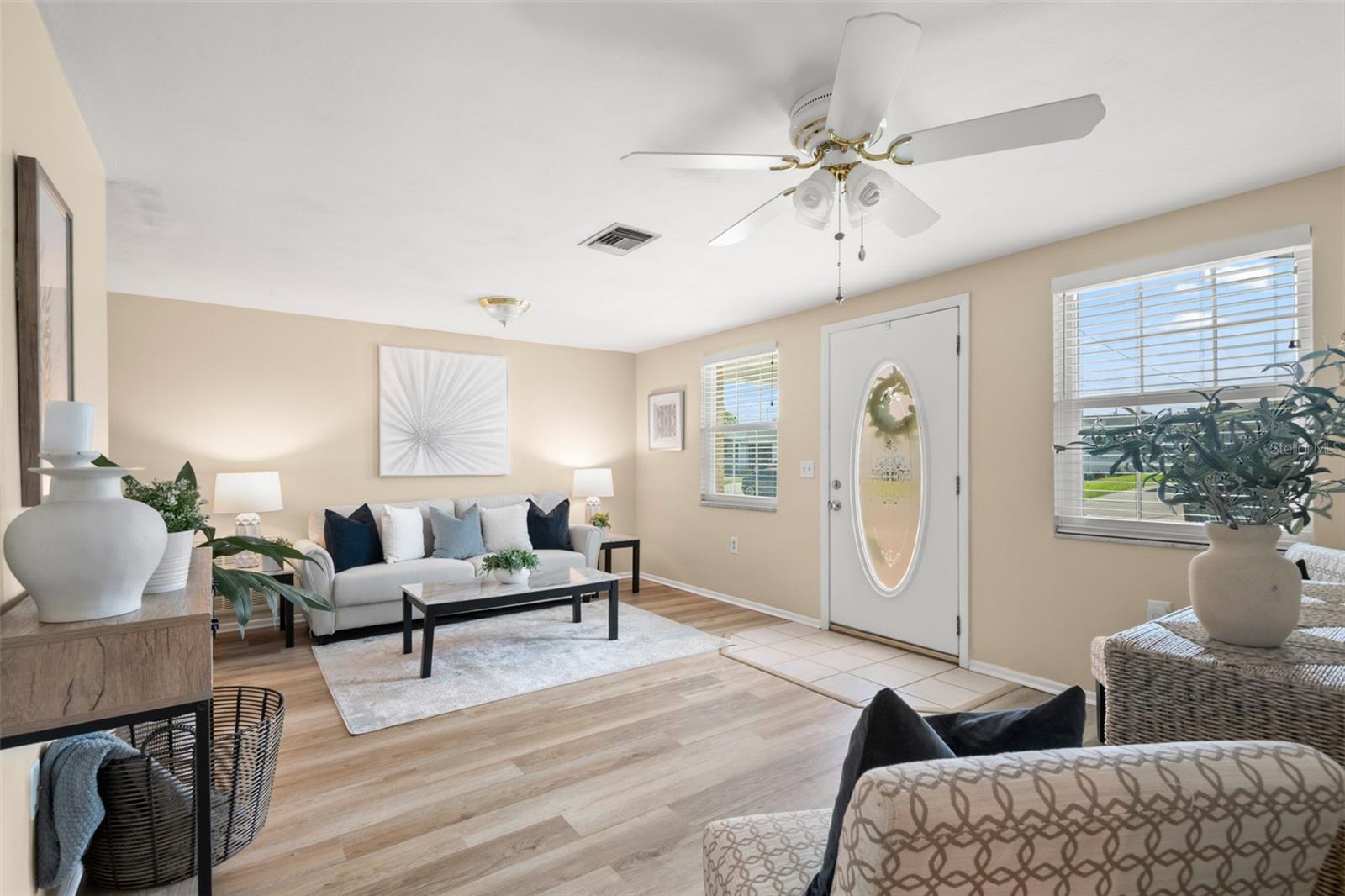 Step inside to the spacious living room