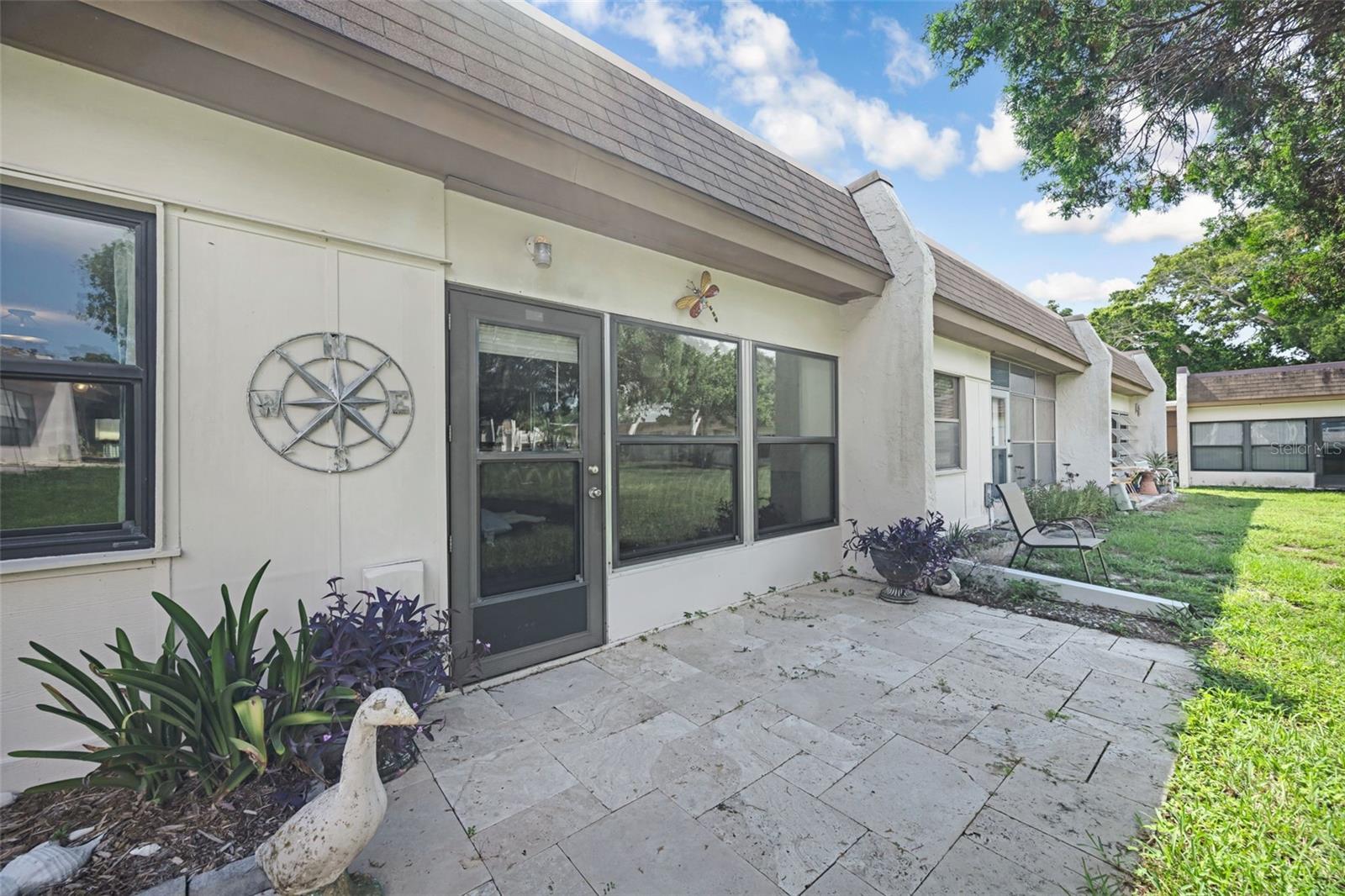 Rear outdoor patio