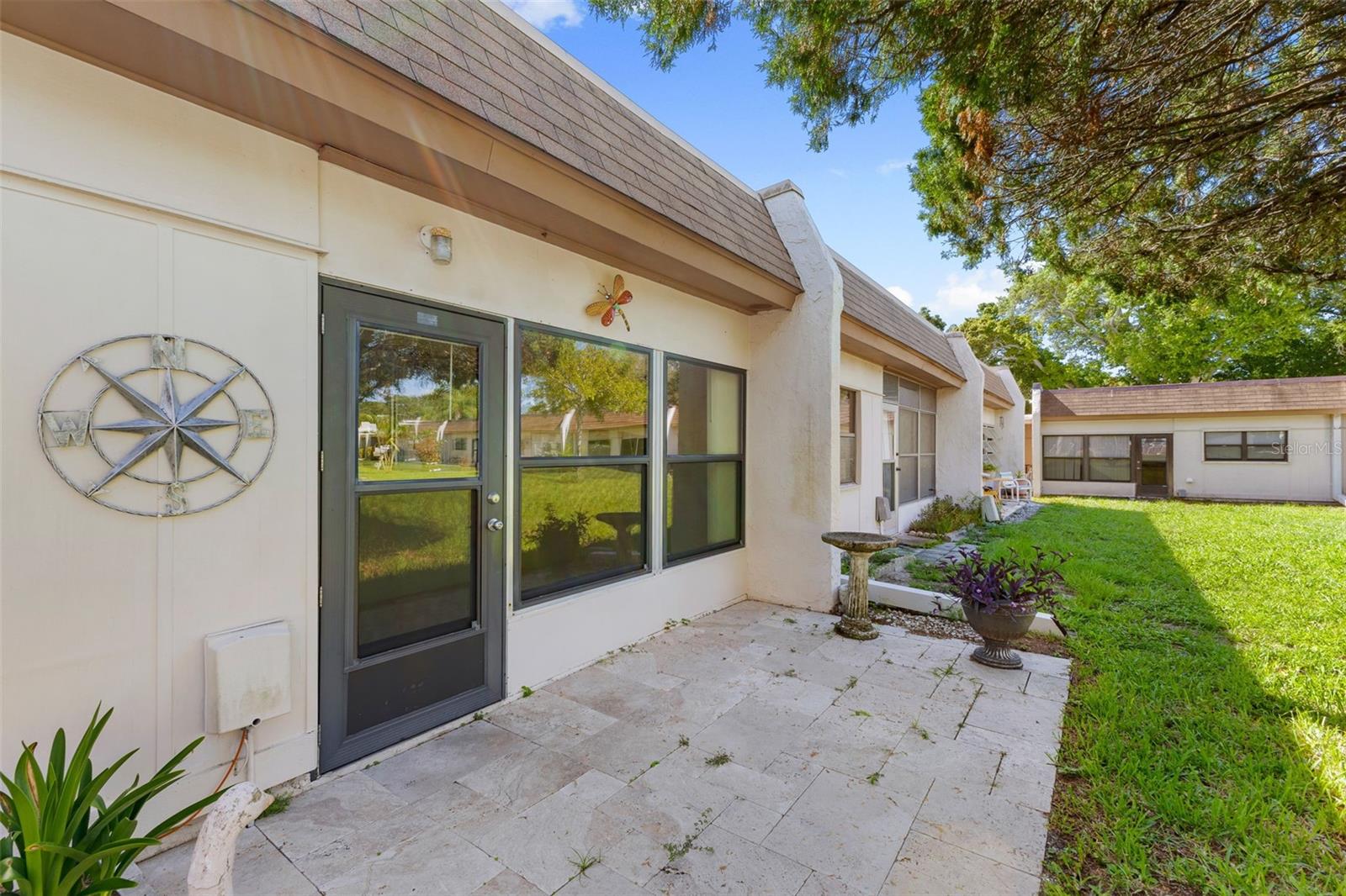 Rear outdoor patio