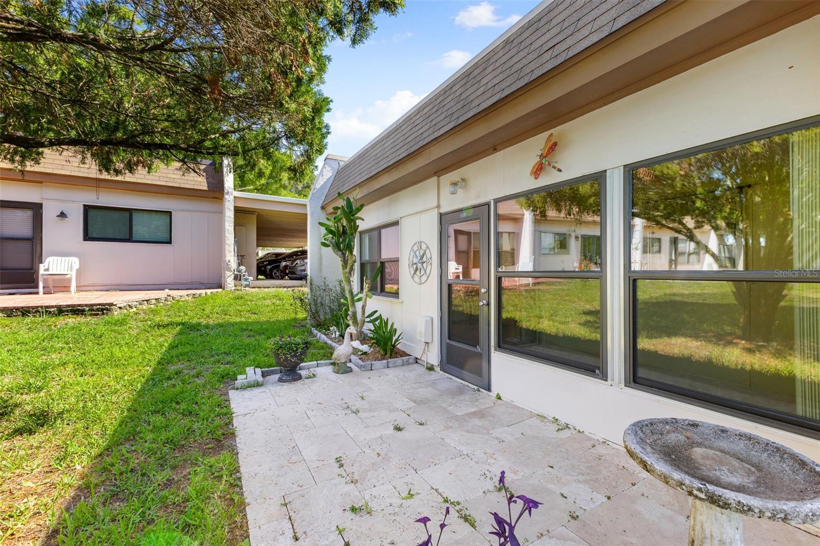 Rear outdoor patio