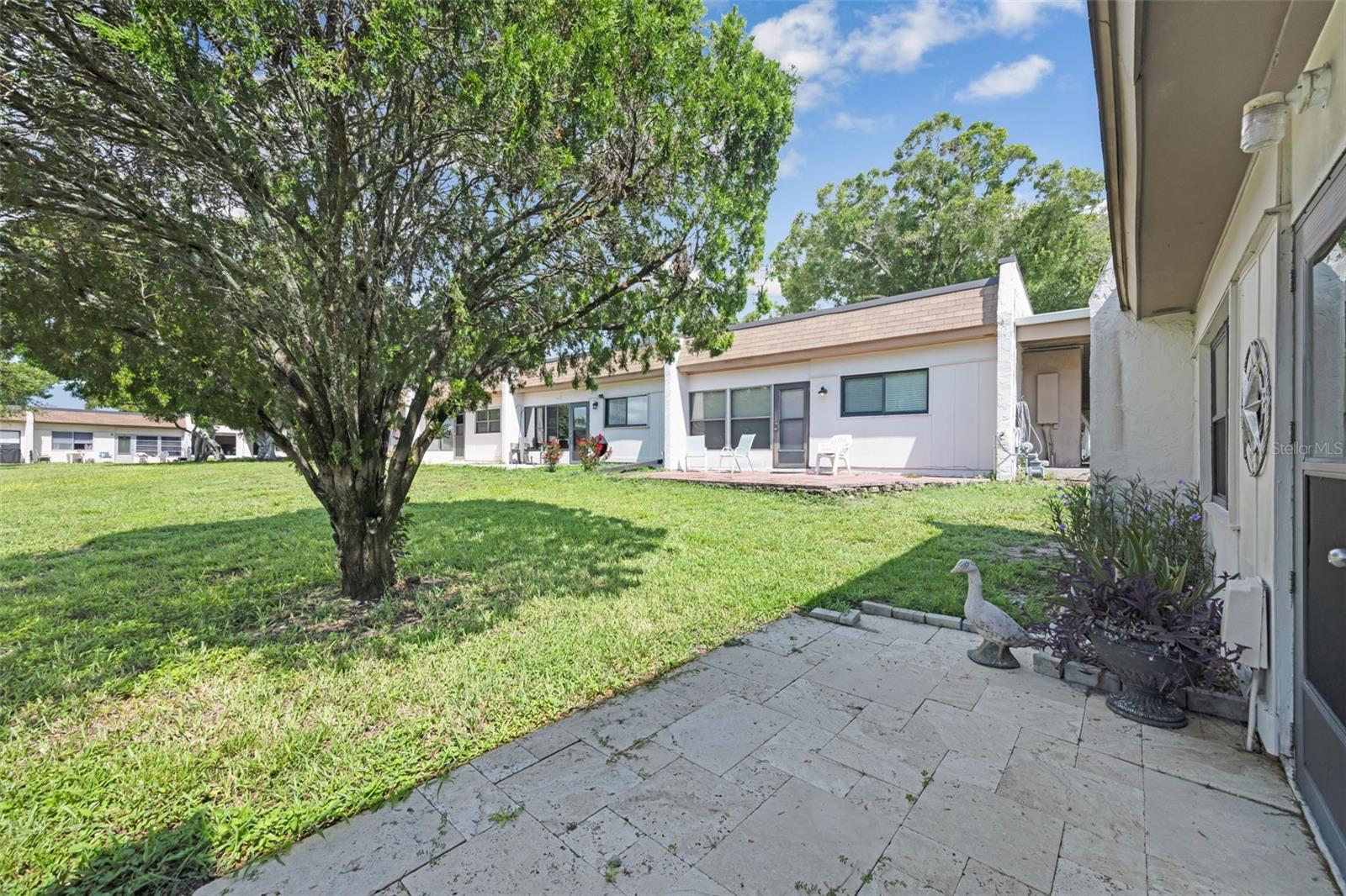 Rear outdoor patio