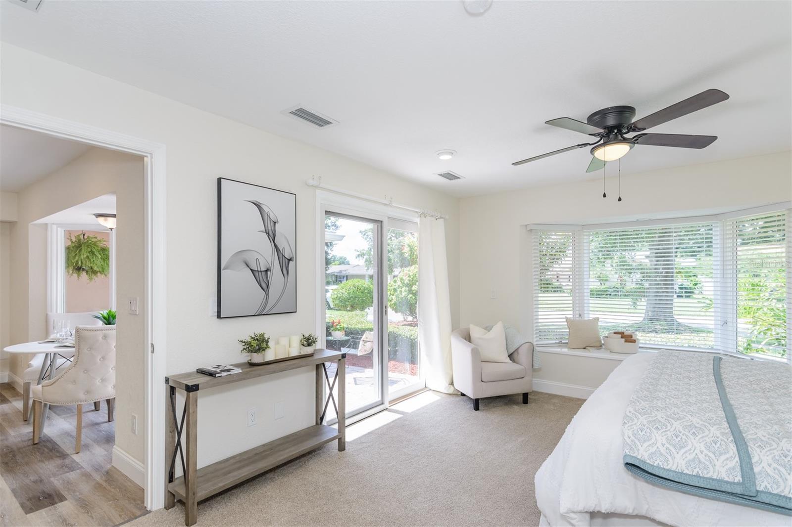 Sliding Door exit to Patio