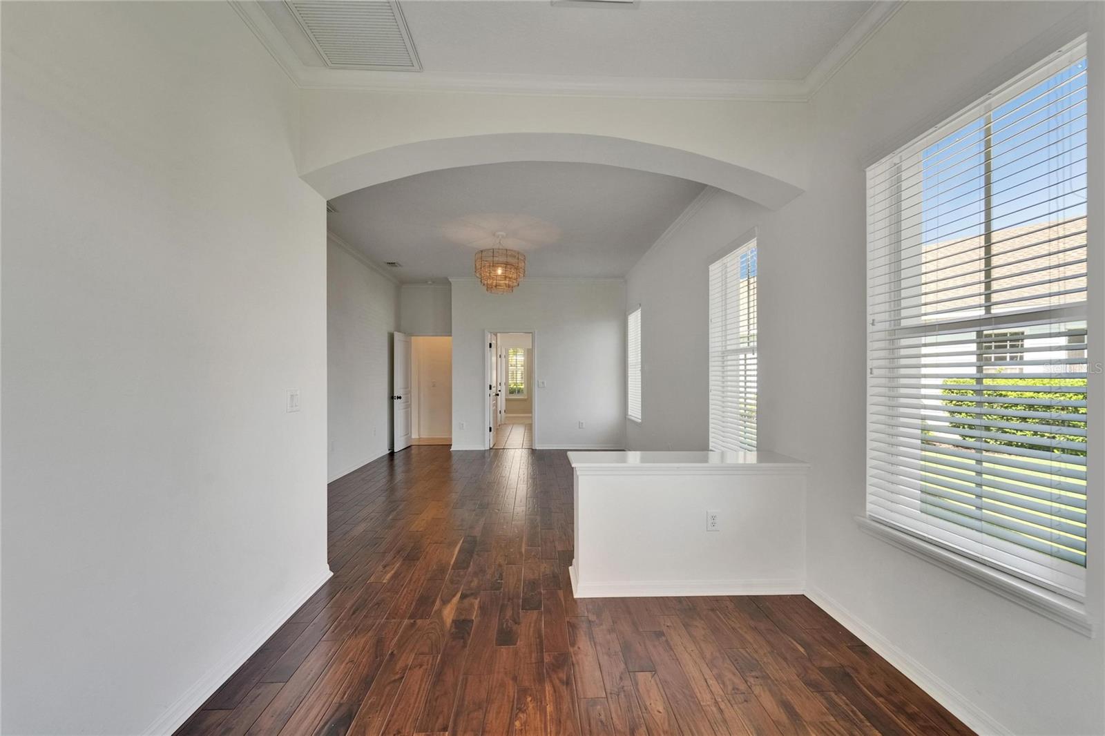 View in master bedroom to the master bathroom