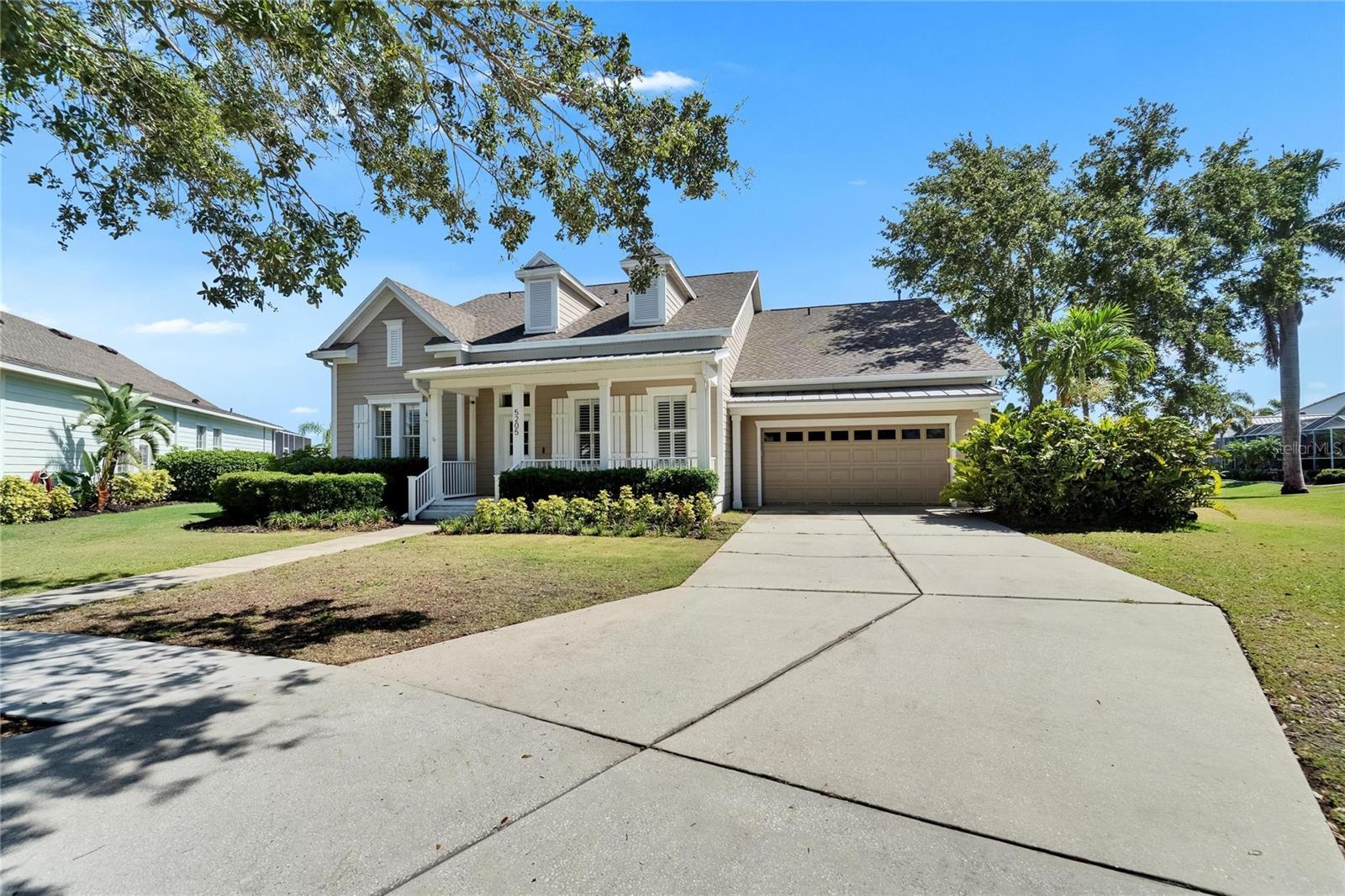 2 car garage with double driveway