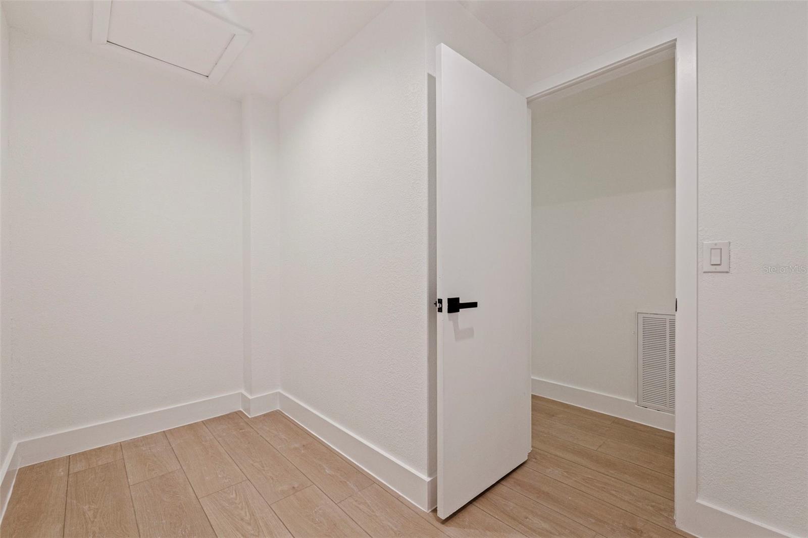 Master bedroom walk in closet