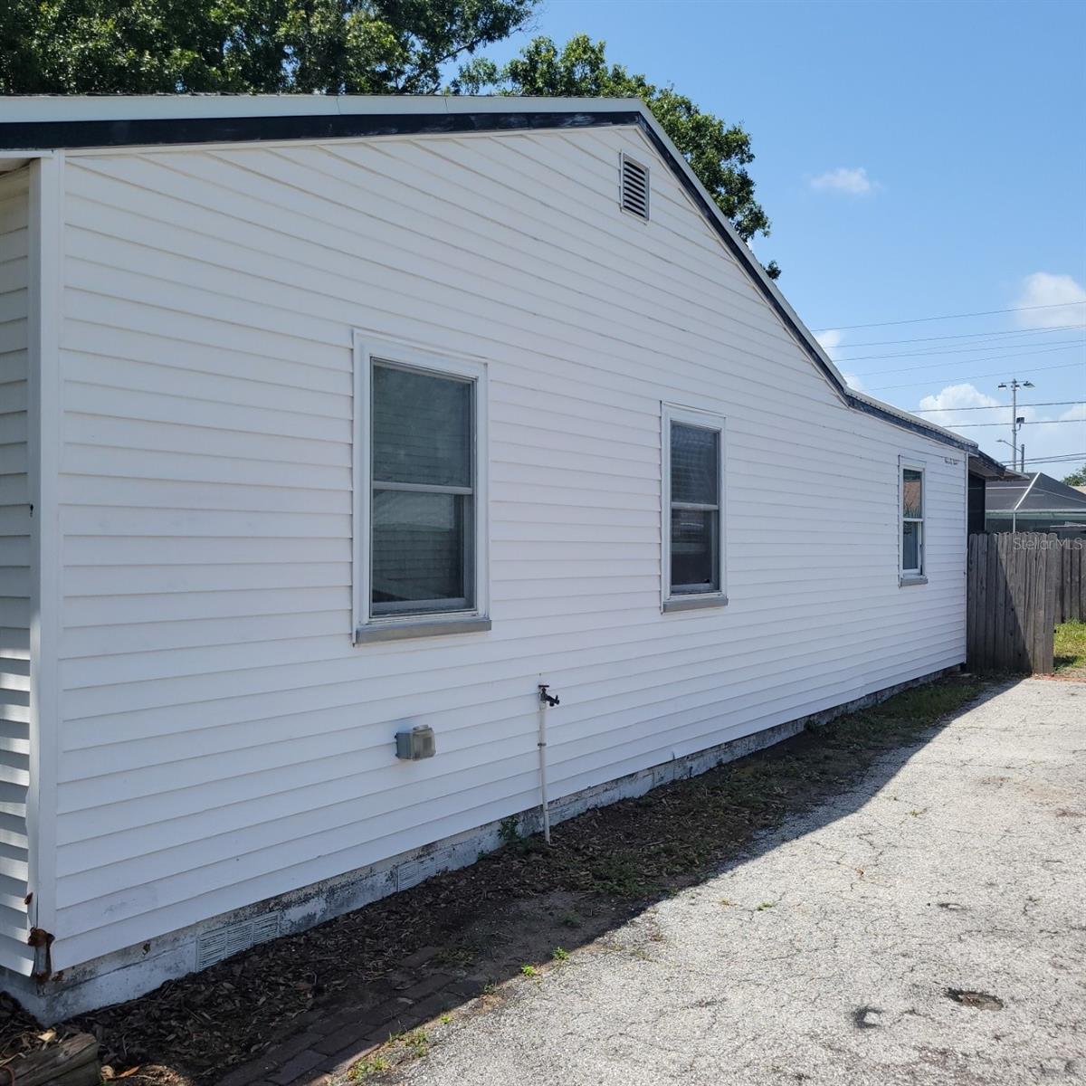 East Side of home