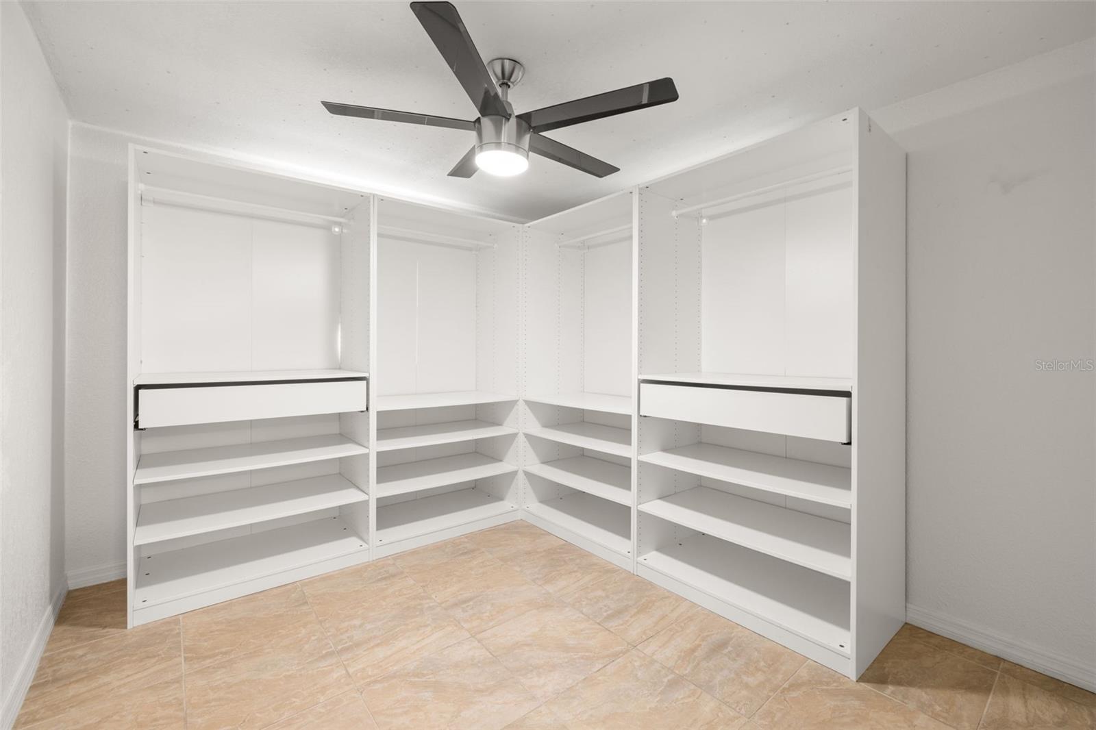 third bedroom, shelving can be removed