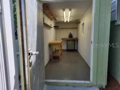 Shed inside