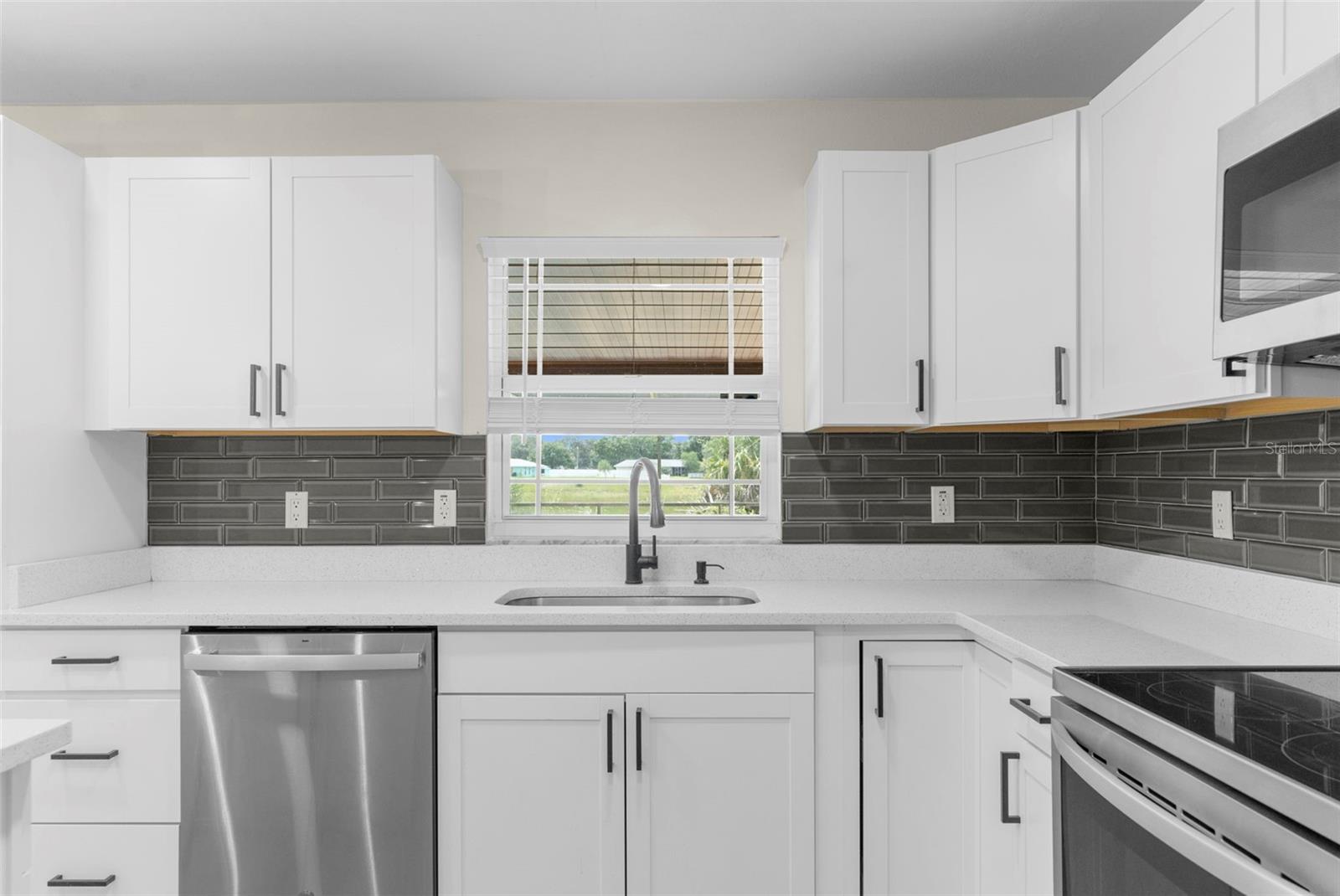 Lots of counter space and natural light.