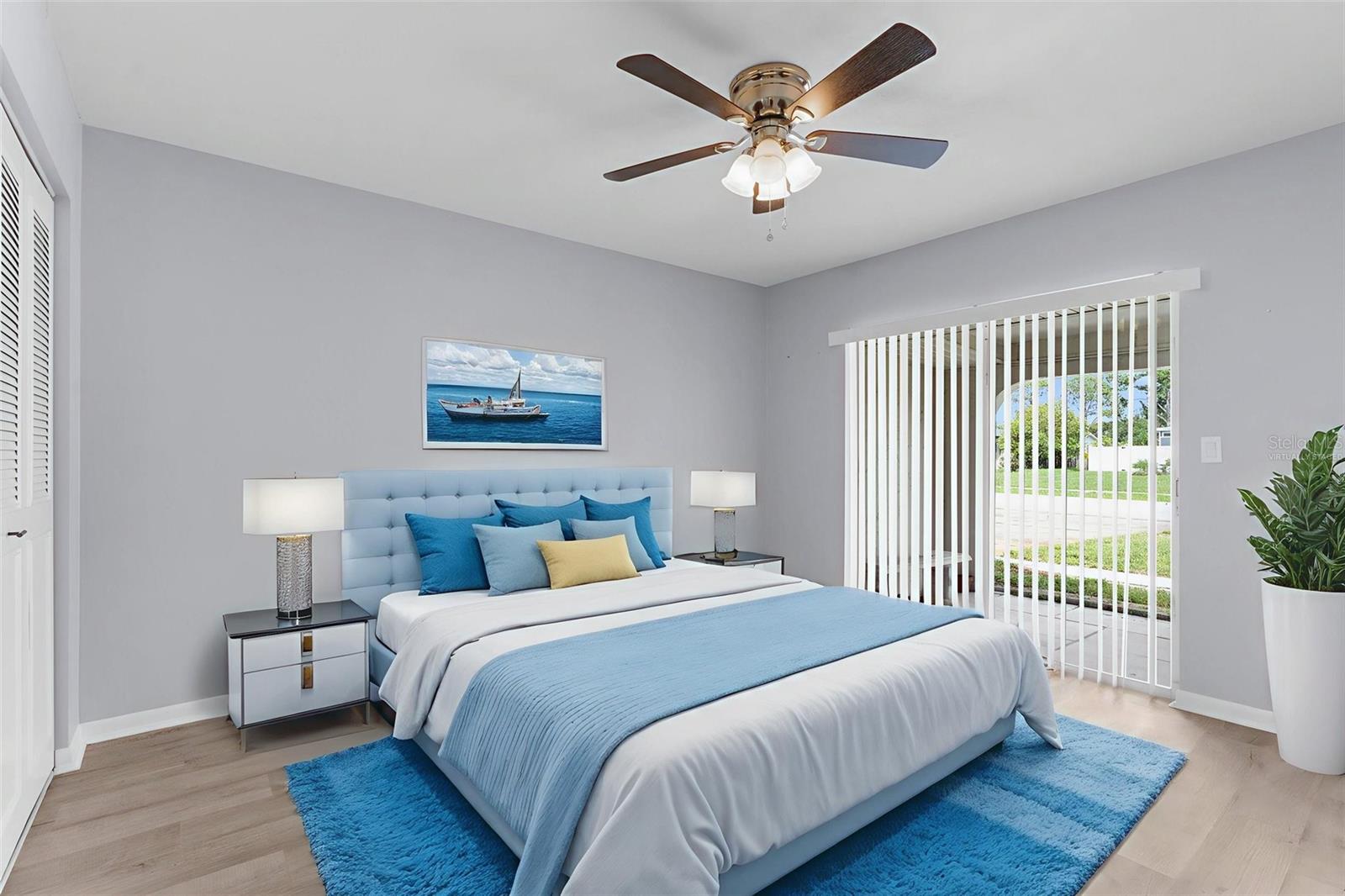 Virtually Staged- Primary Suite.