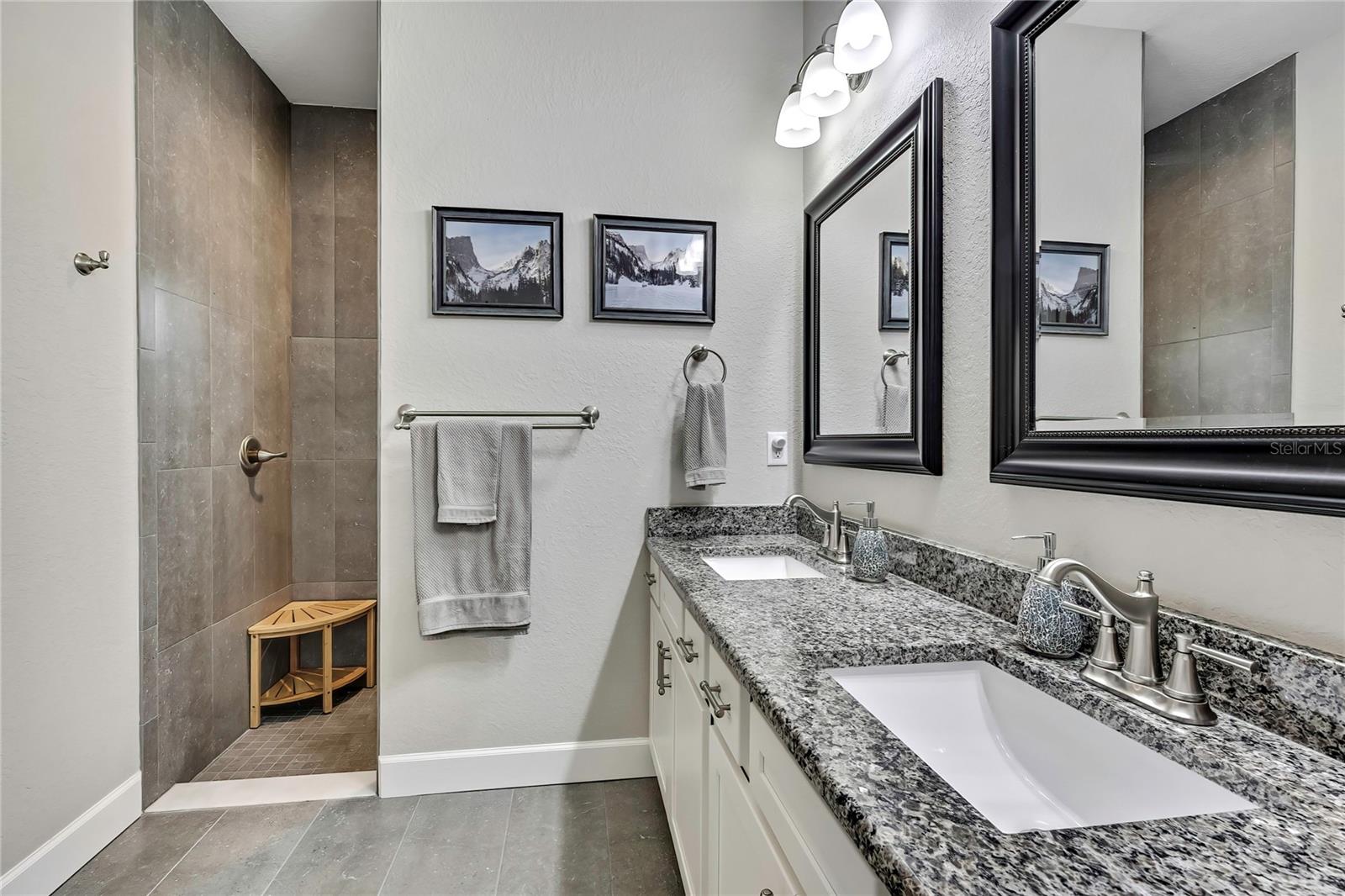 reverse view of master bath