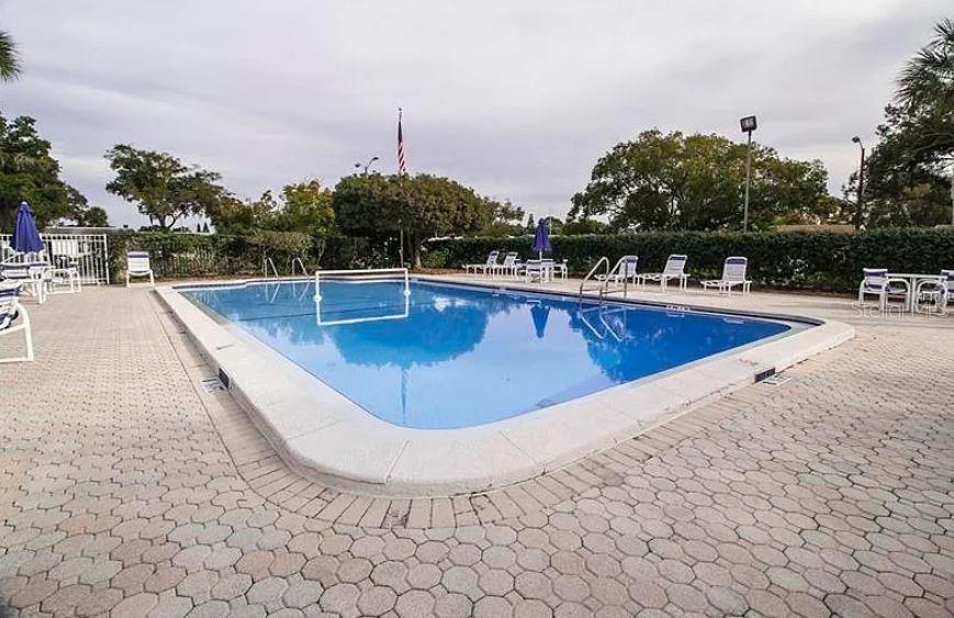 Community Pool is gated and is one block away!