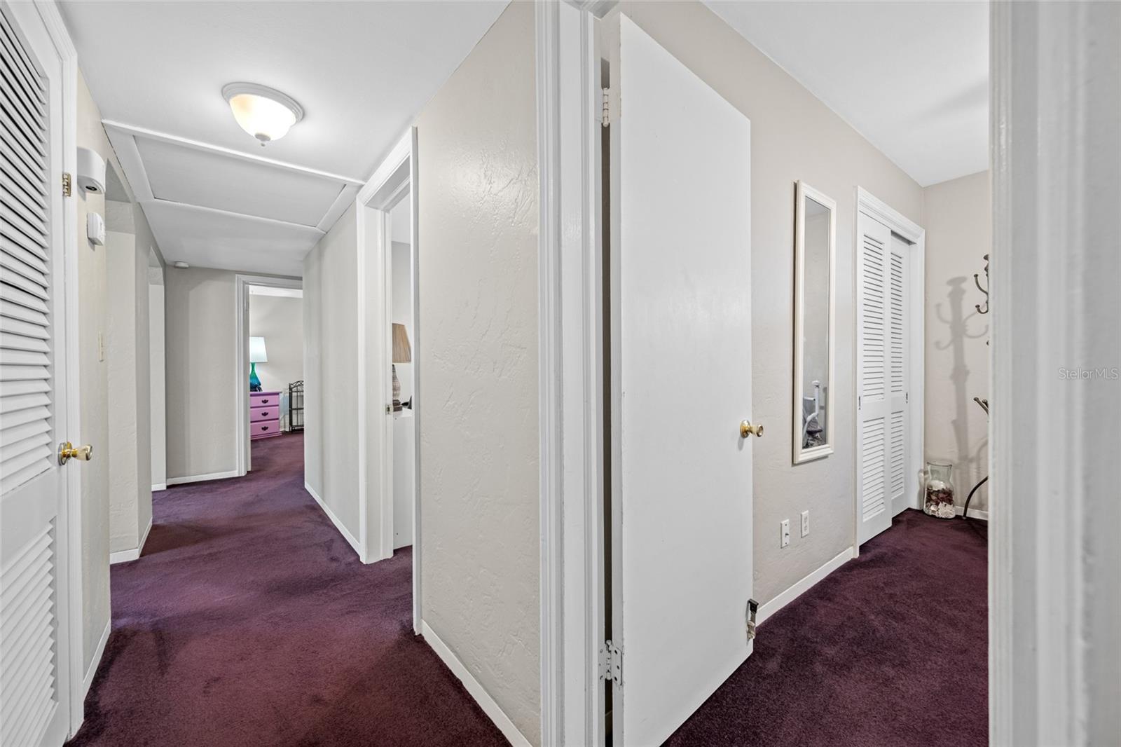 Hallway leading to the front bedrooms