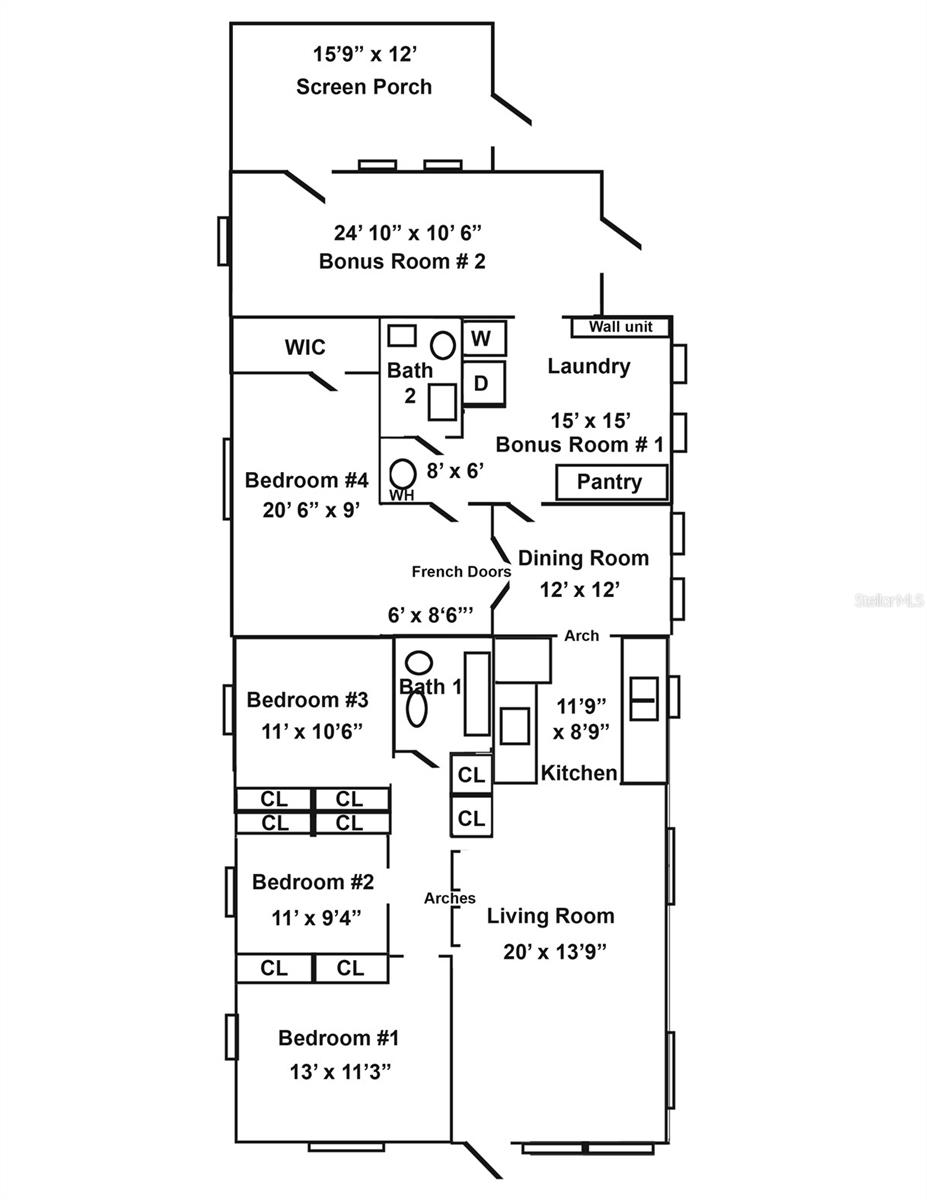 Floor Plan designed by the Owner